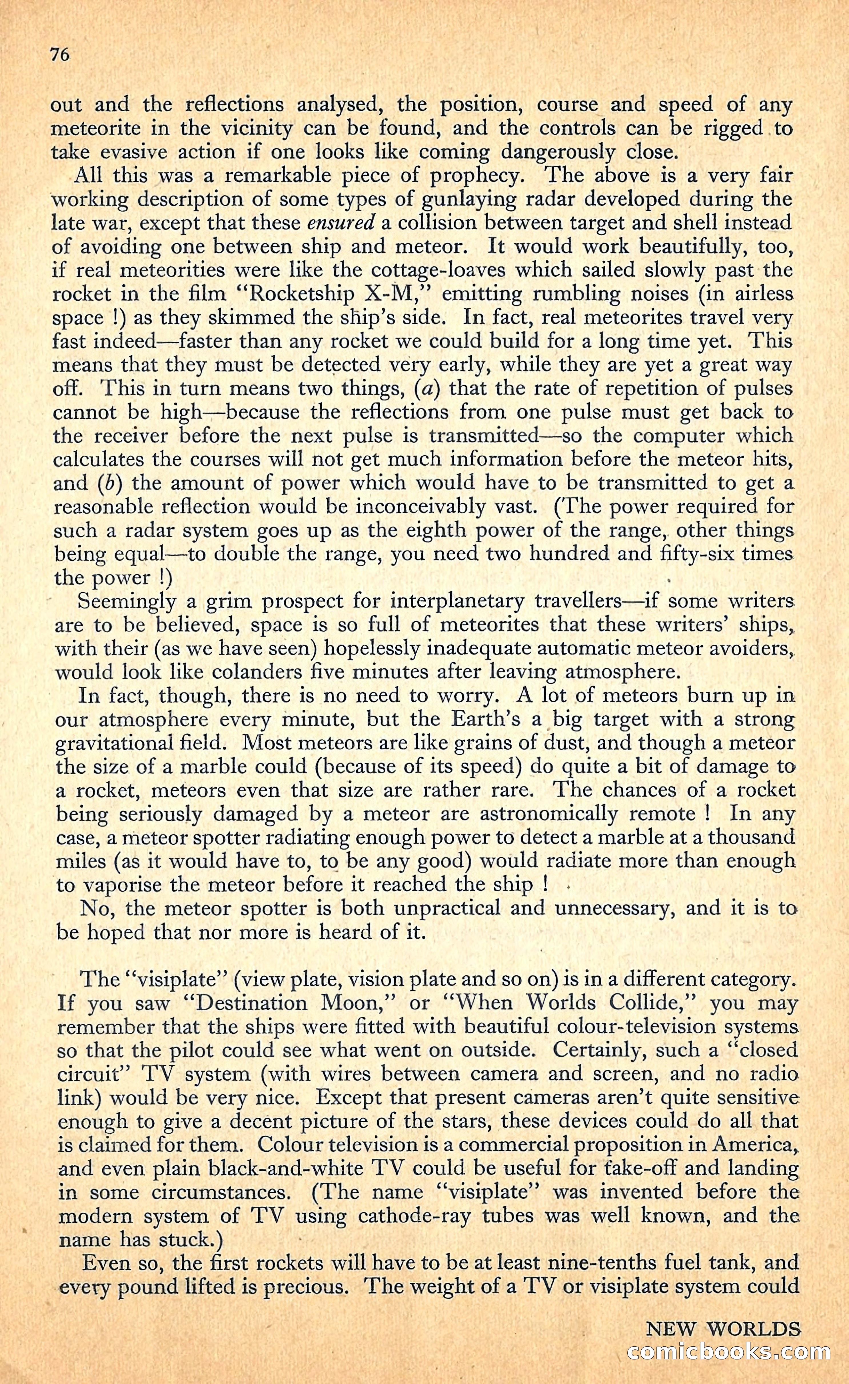 New Worlds, January 1952 — page 78 of 100
