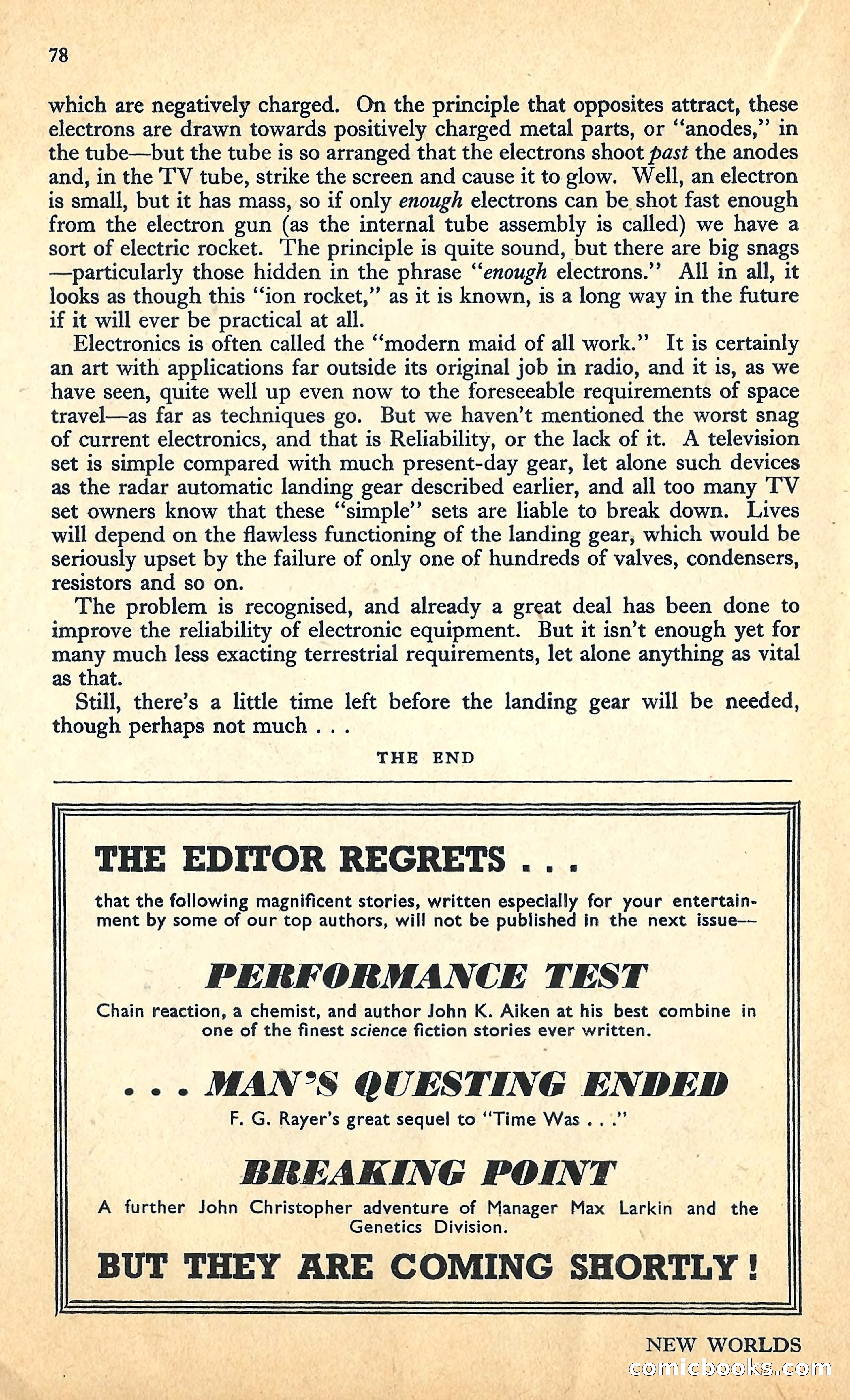 New Worlds, January 1952 — page 80 of 100