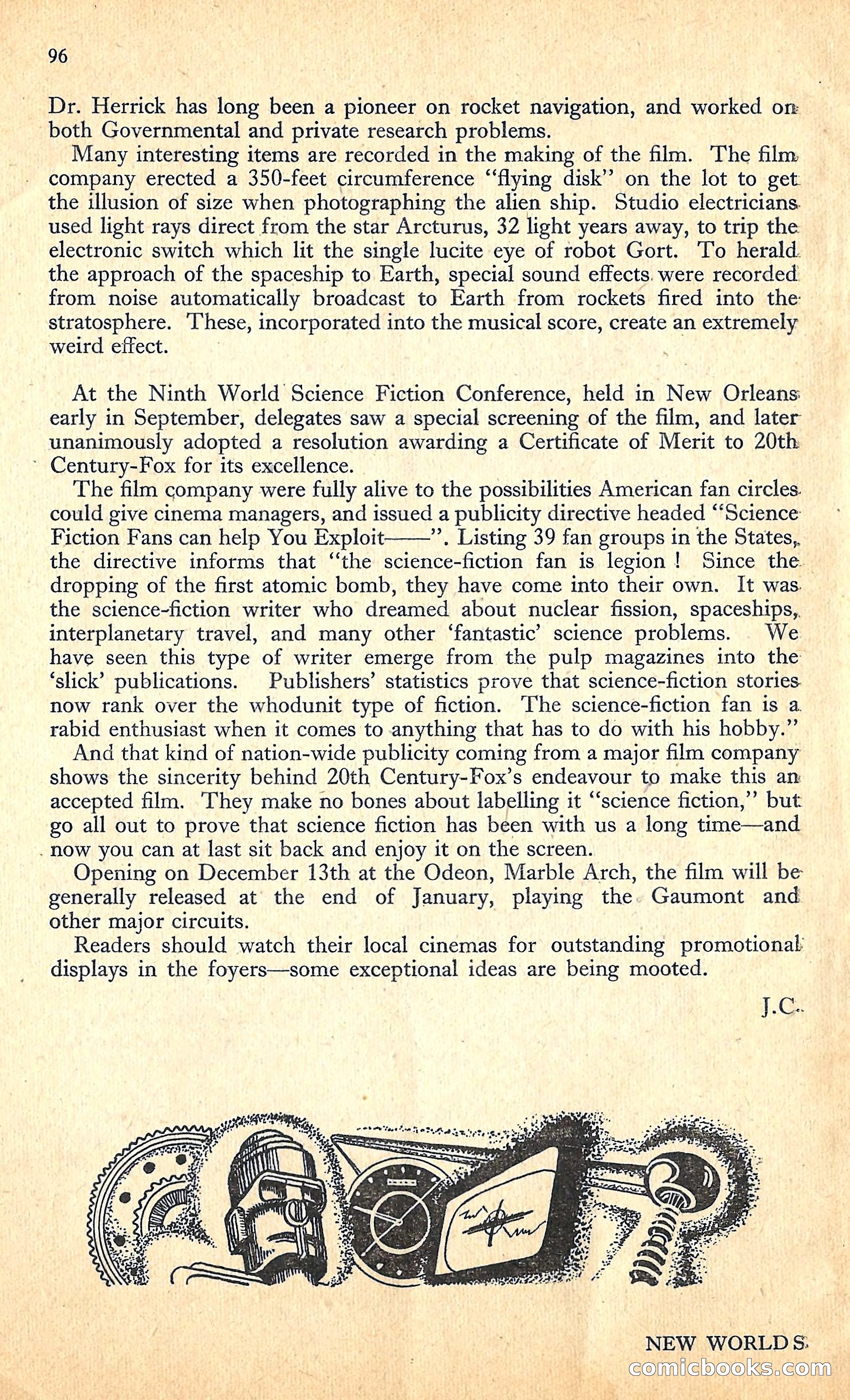New Worlds, January 1952 — page 98 of 100
