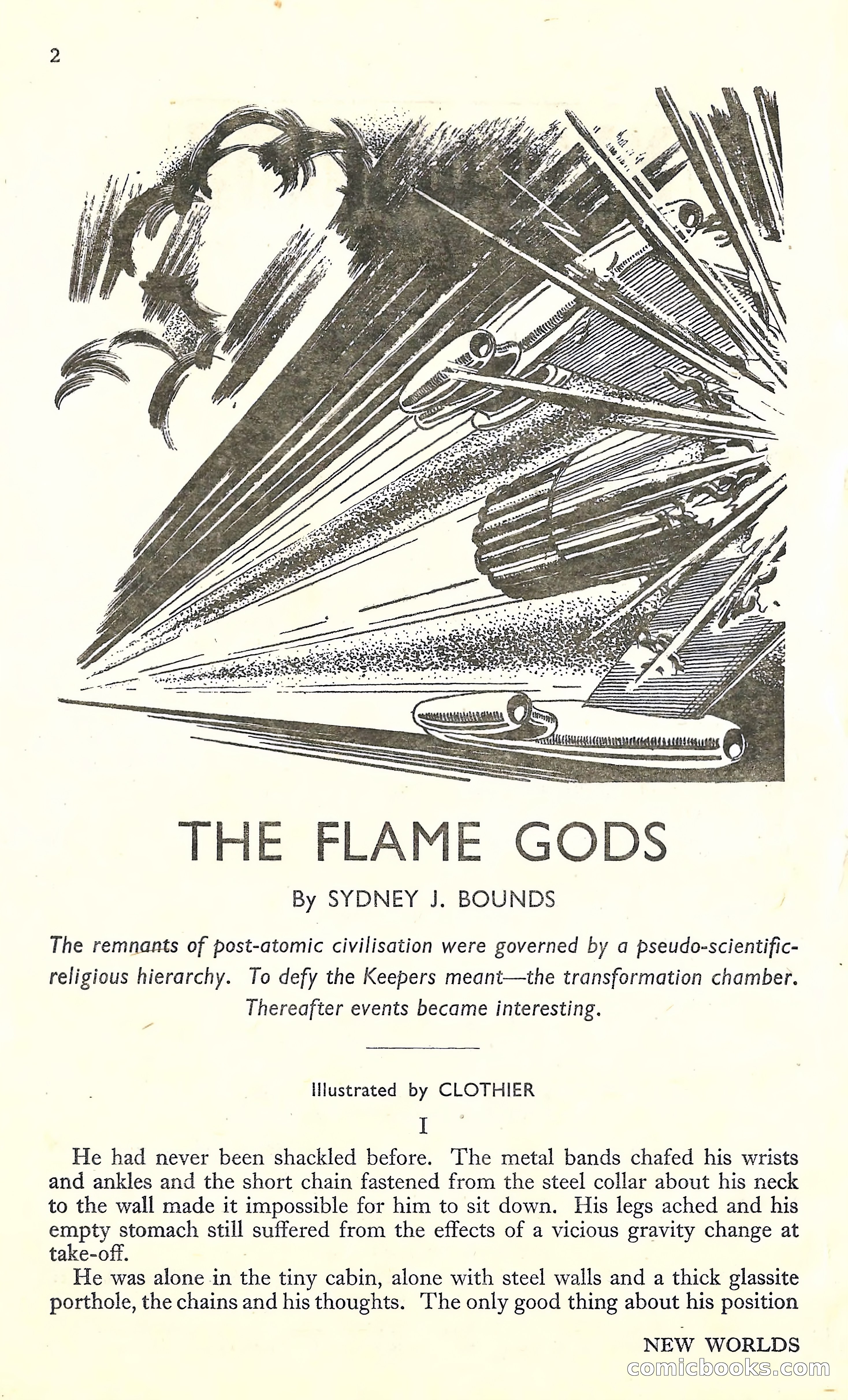 New Worlds, March 1952 — page 4 of 100