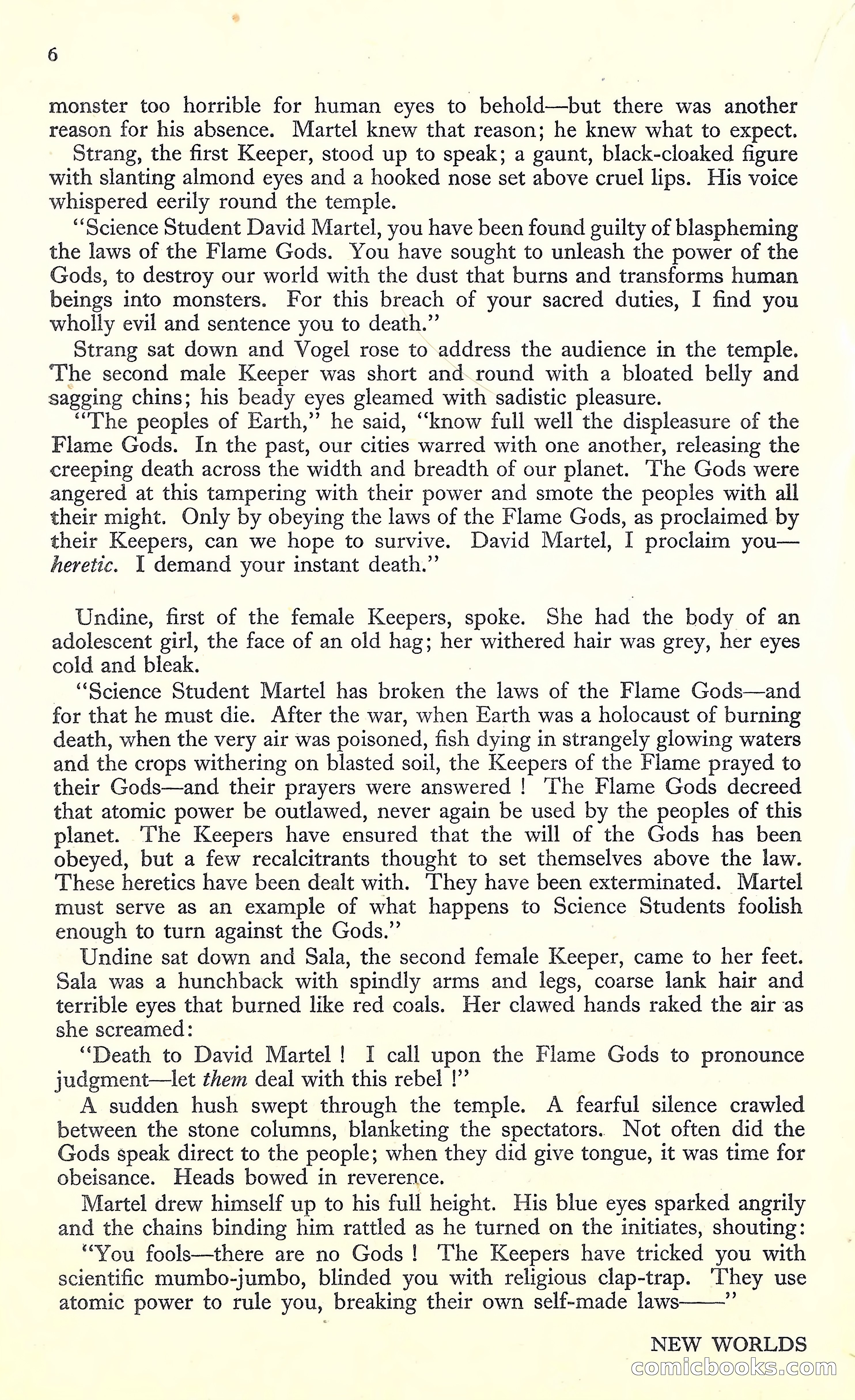 New Worlds, March 1952 — page 8 of 100