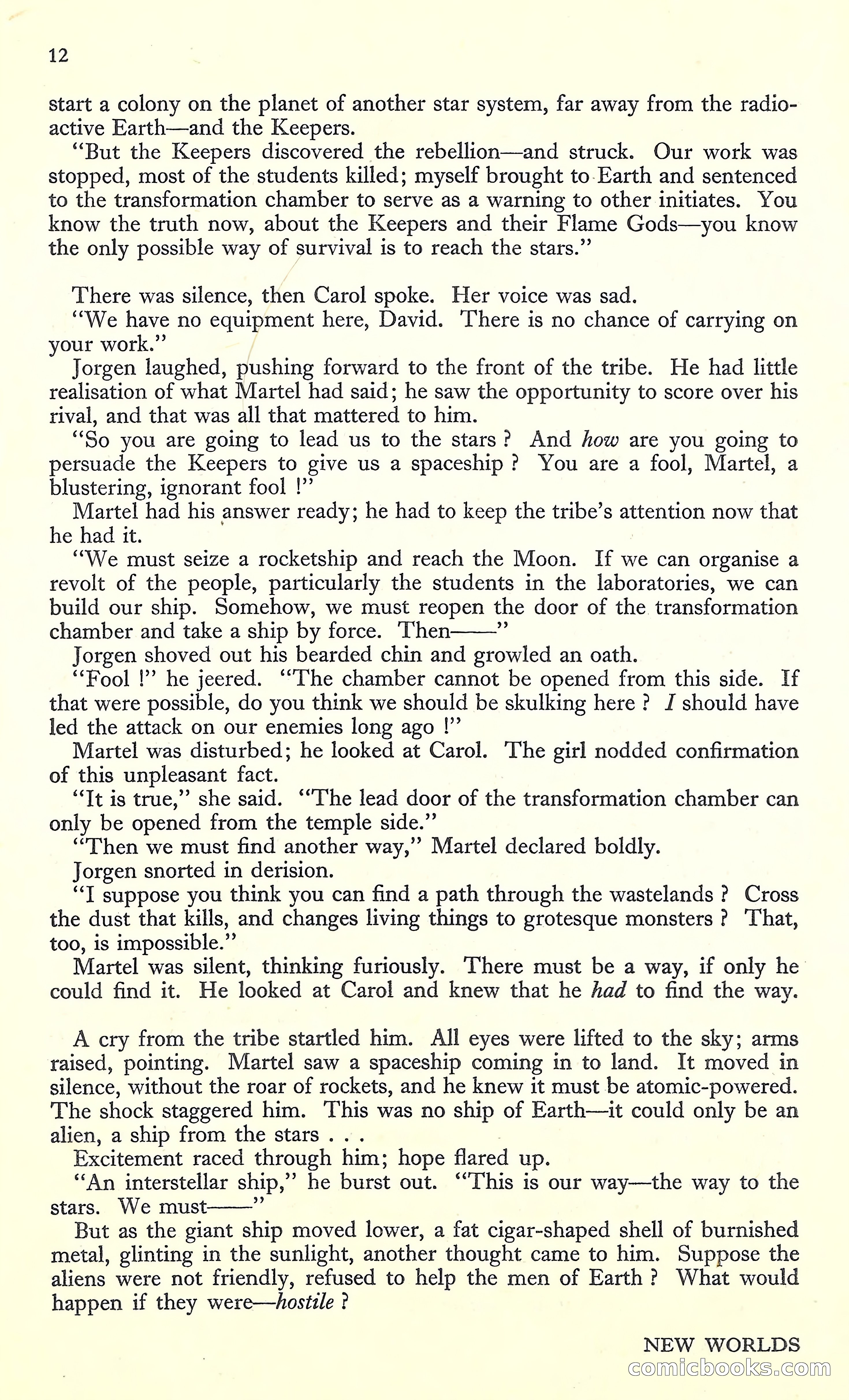 New Worlds, March 1952 — page 14 of 100