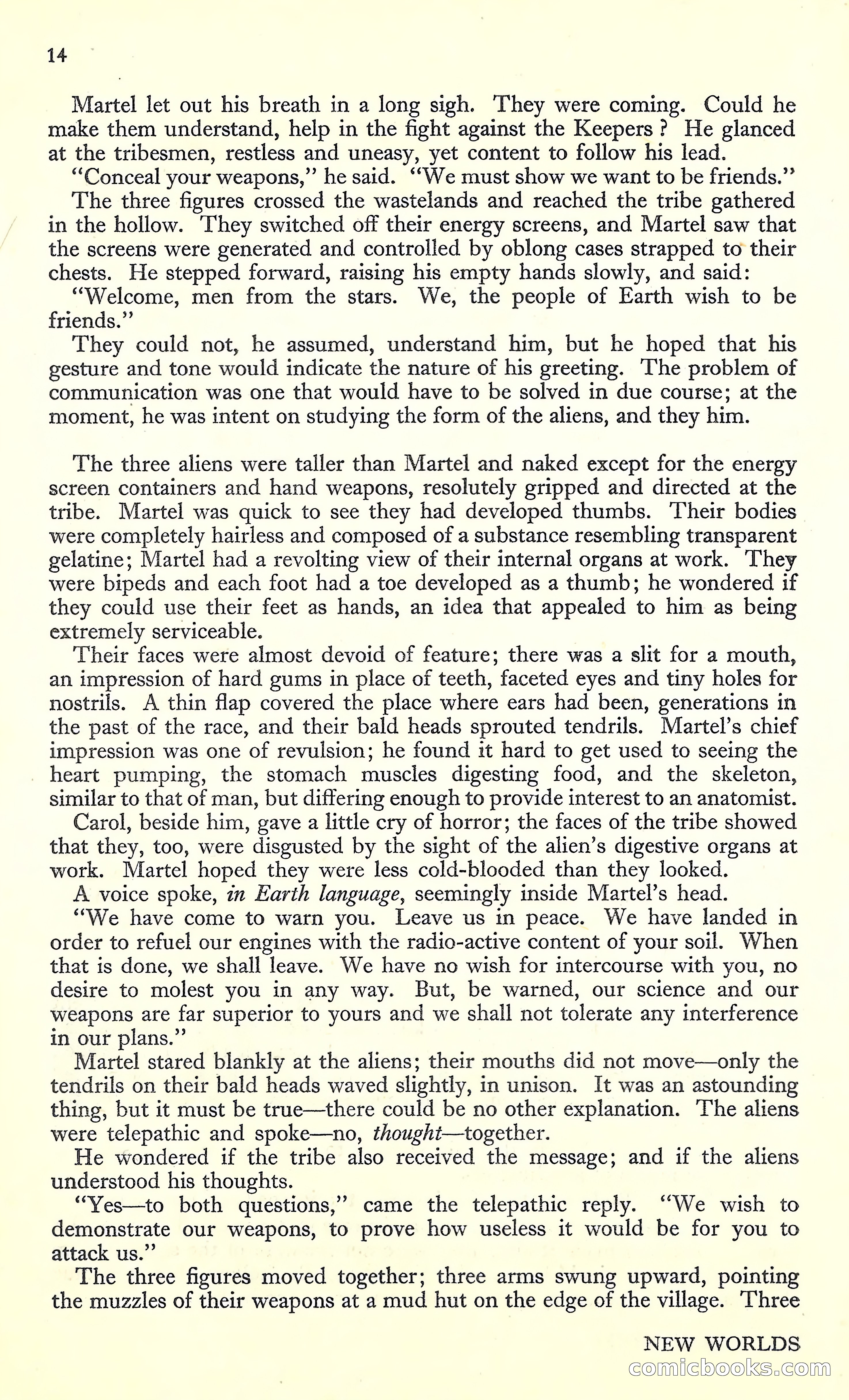 New Worlds, March 1952 — page 16 of 100