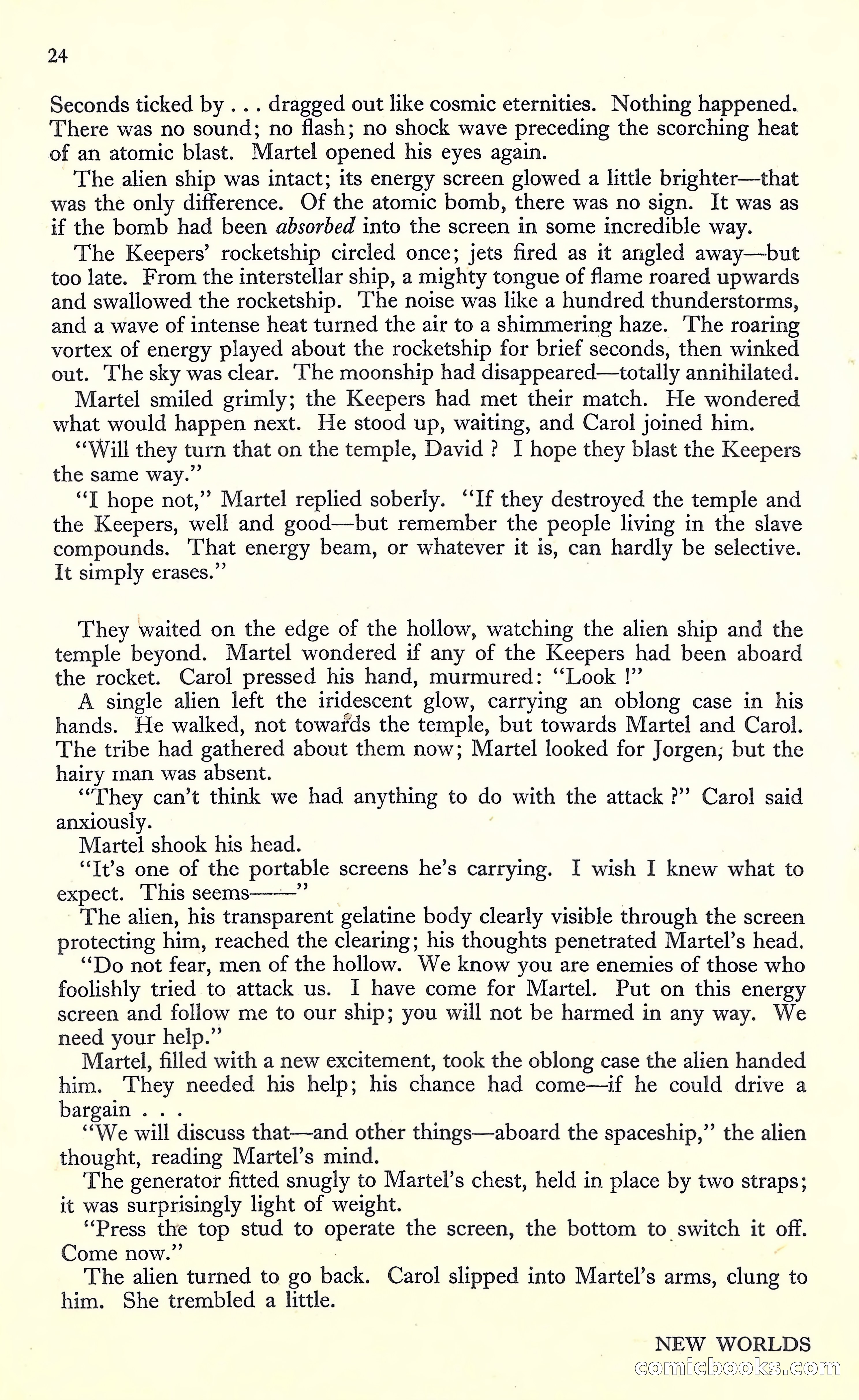 New Worlds, March 1952 — page 26 of 100