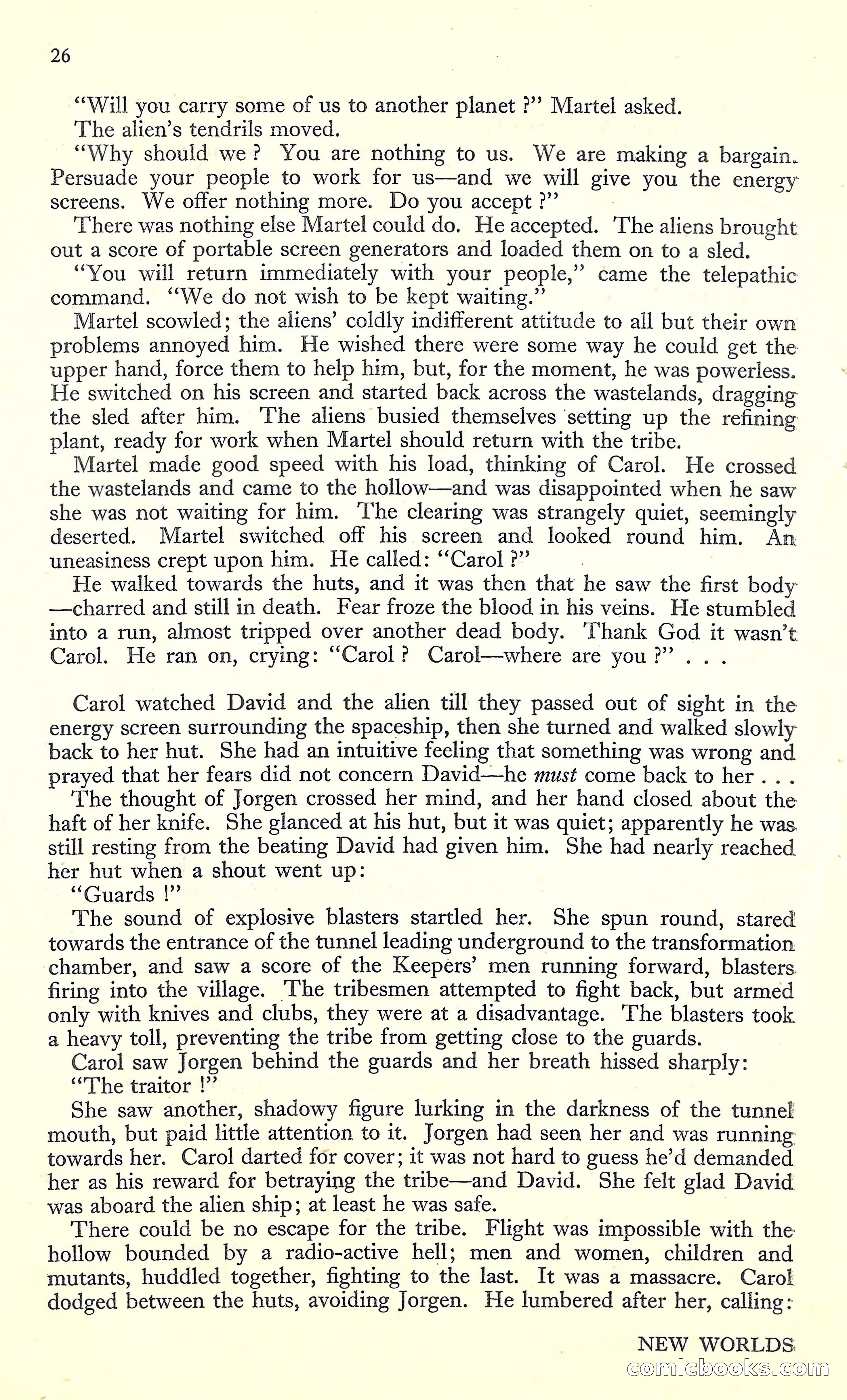New Worlds, March 1952 — page 28 of 100