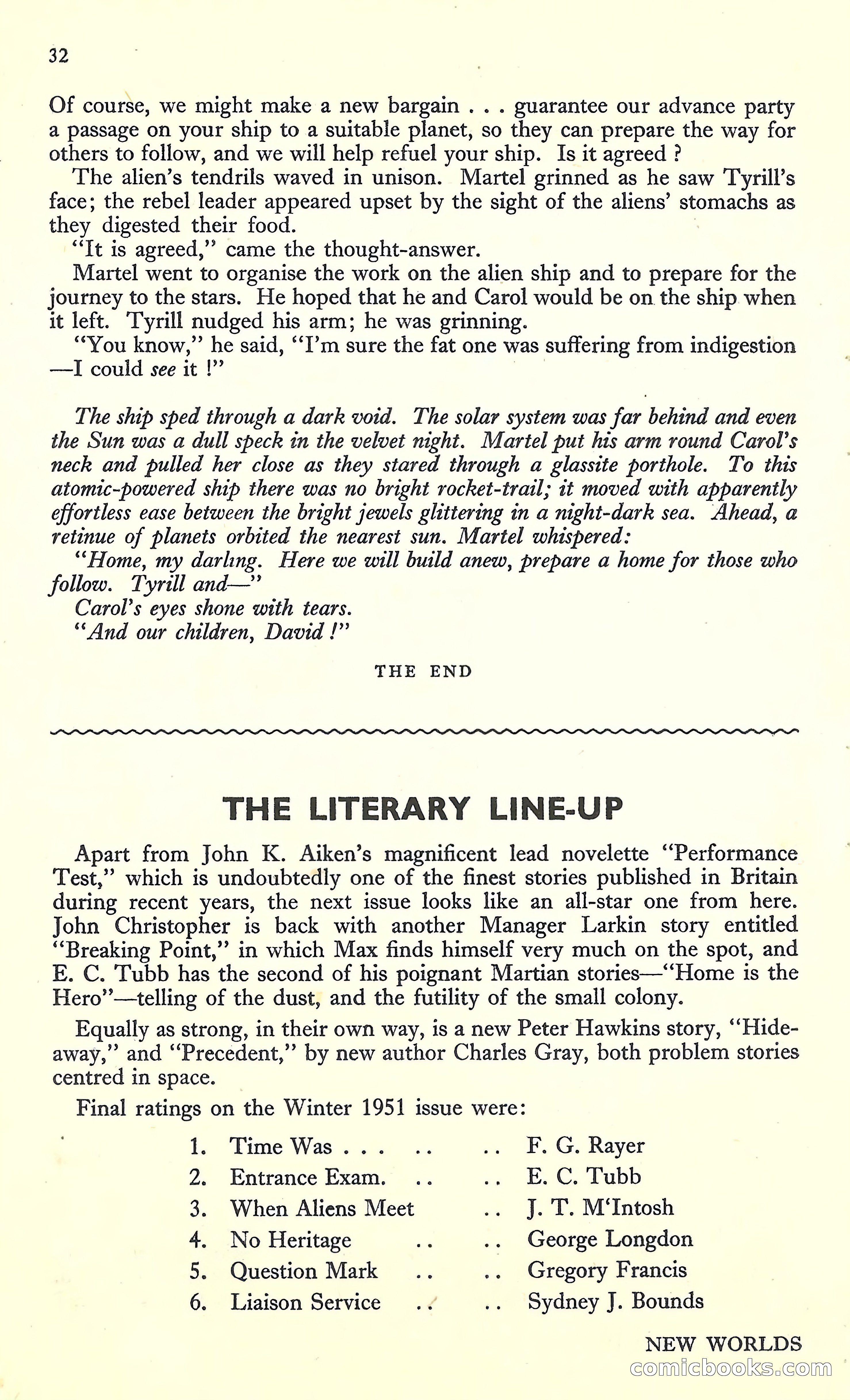 New Worlds, March 1952 — page 34 of 100