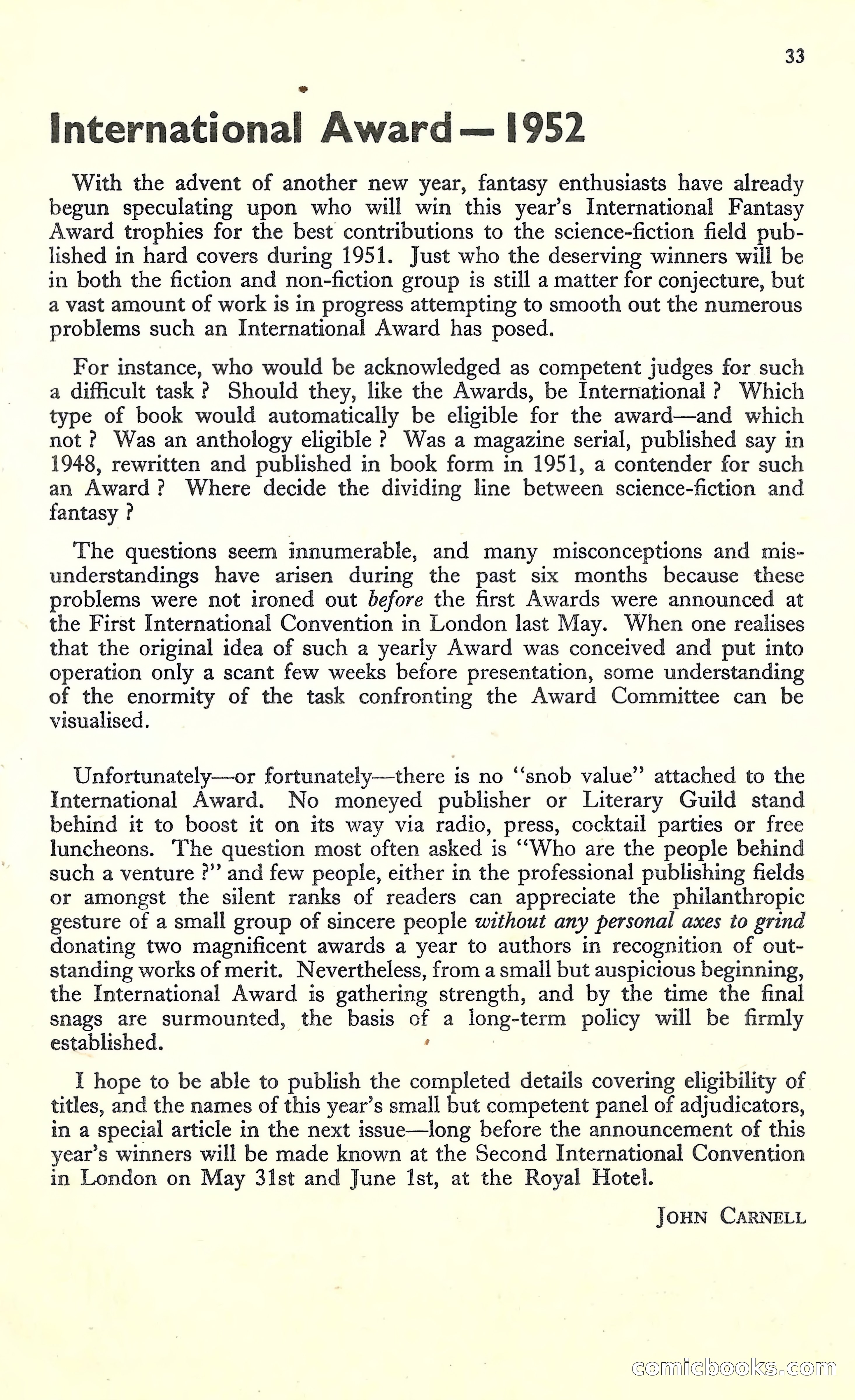 New Worlds, March 1952 — page 35 of 100