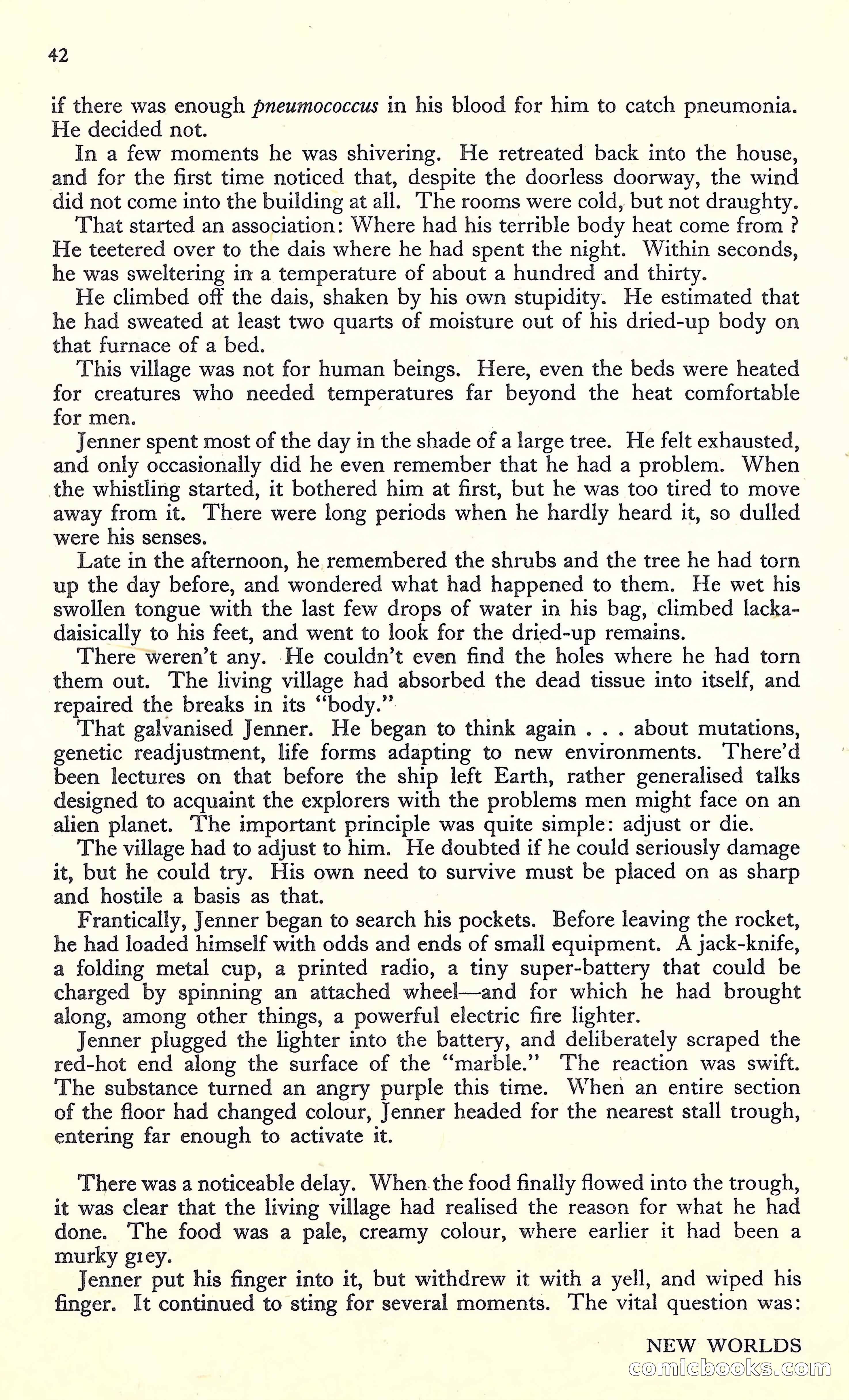 New Worlds, March 1952 — page 44 of 100
