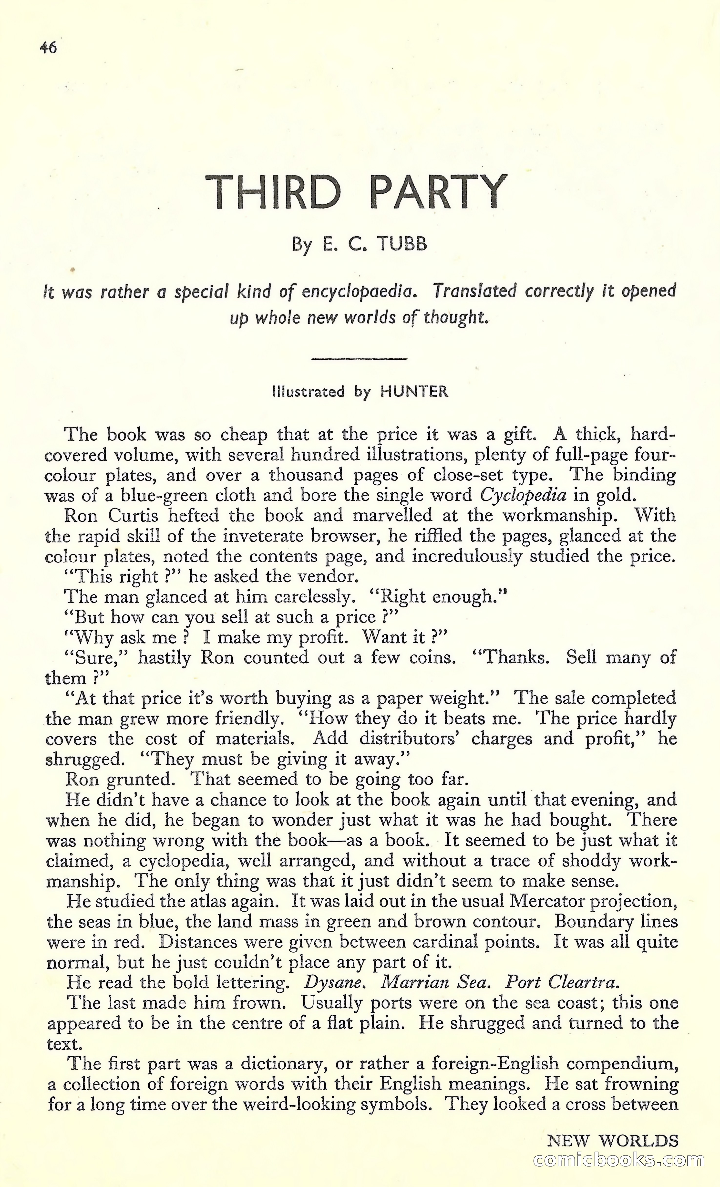 New Worlds, March 1952 — page 48 of 100