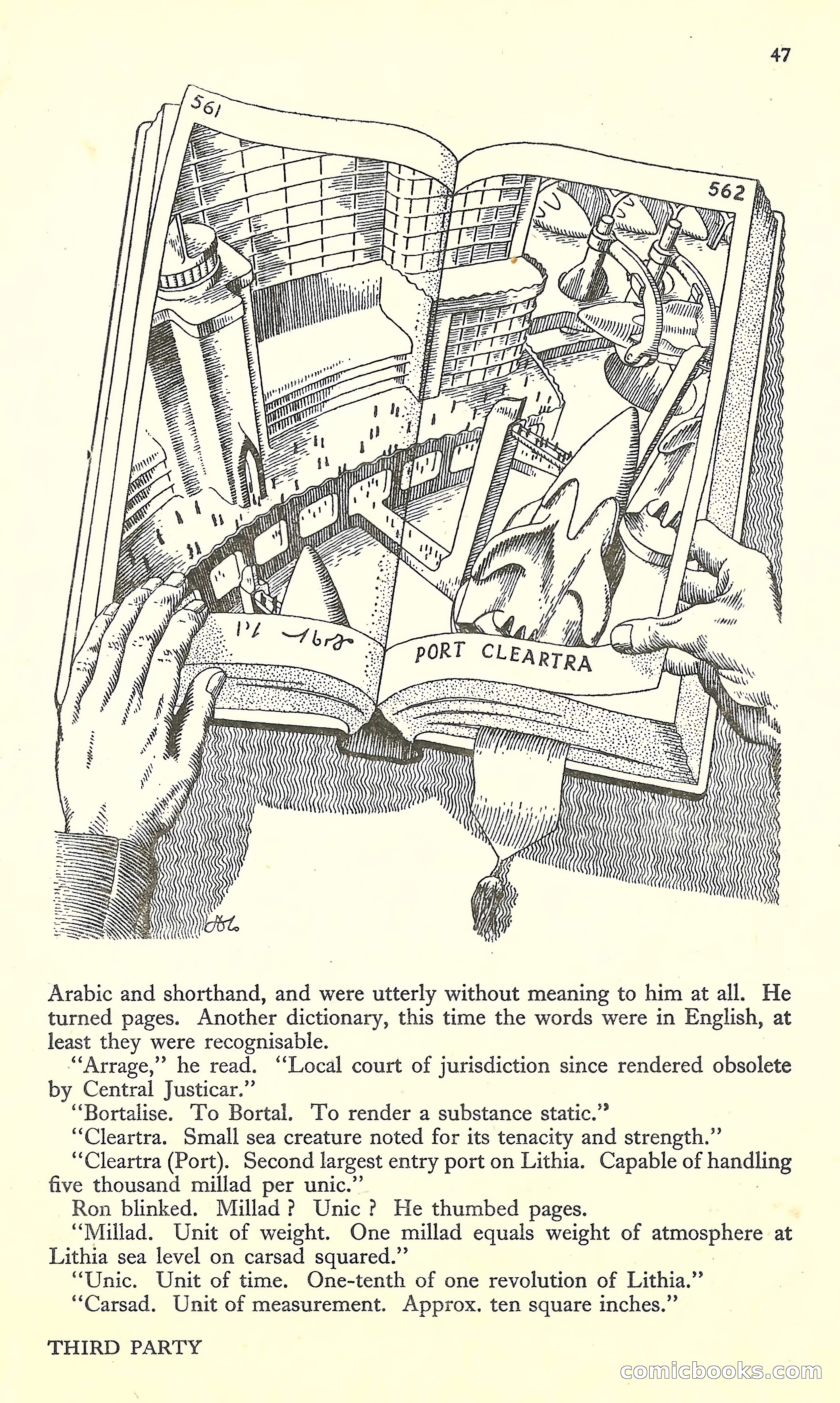 New Worlds, March 1952 — page 49 of 100
