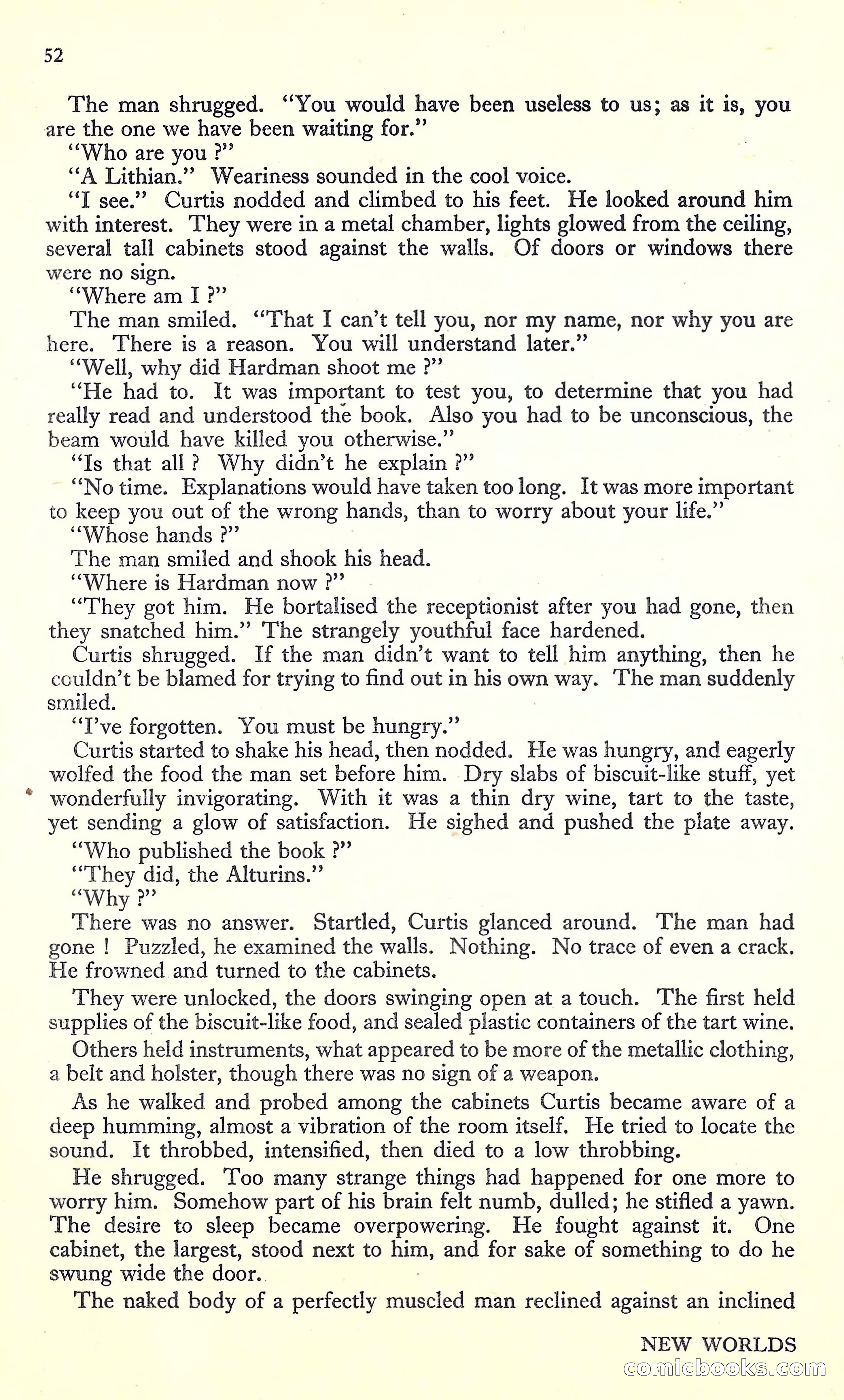 New Worlds, March 1952 — page 54 of 100
