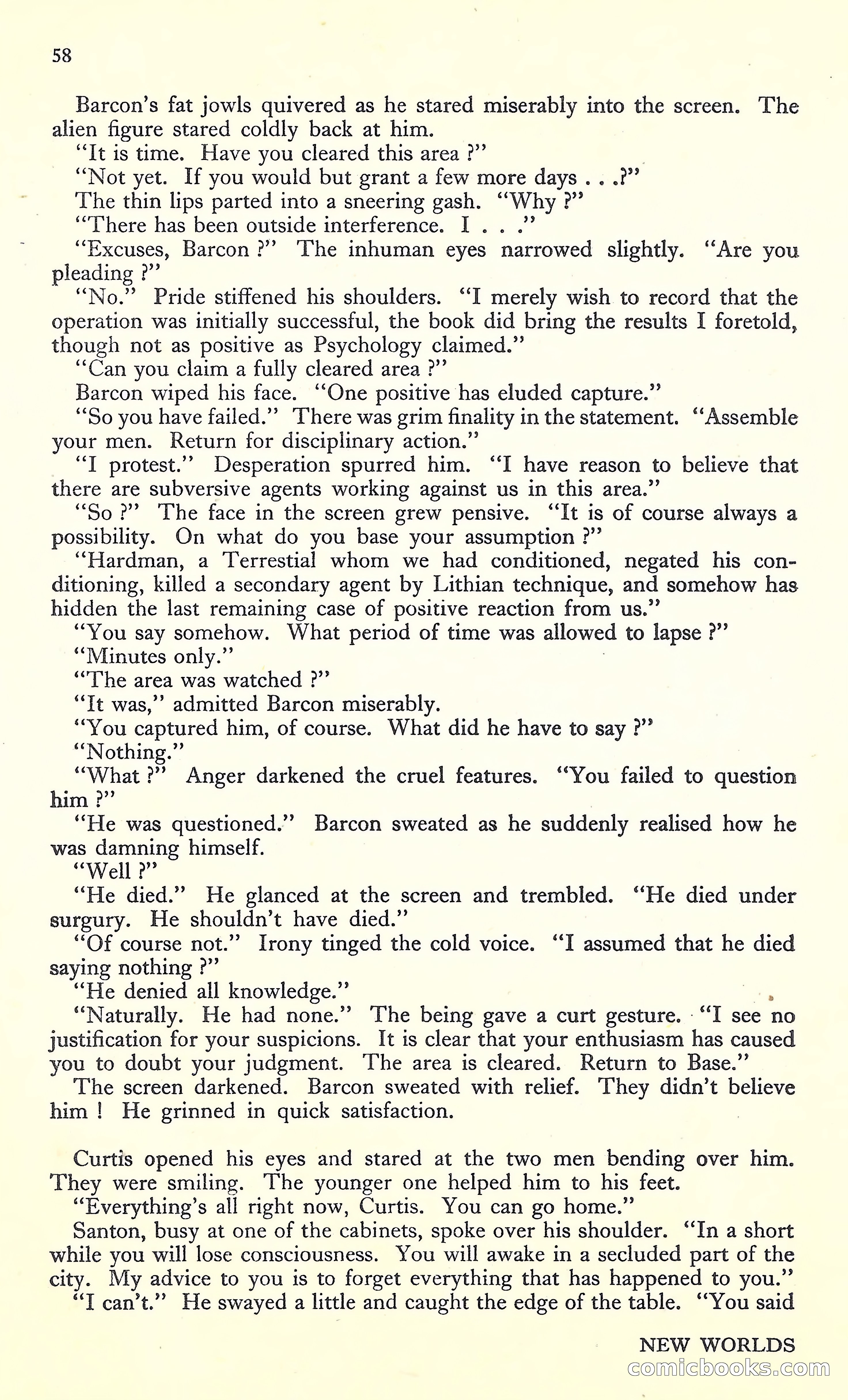 New Worlds, March 1952 — page 60 of 100
