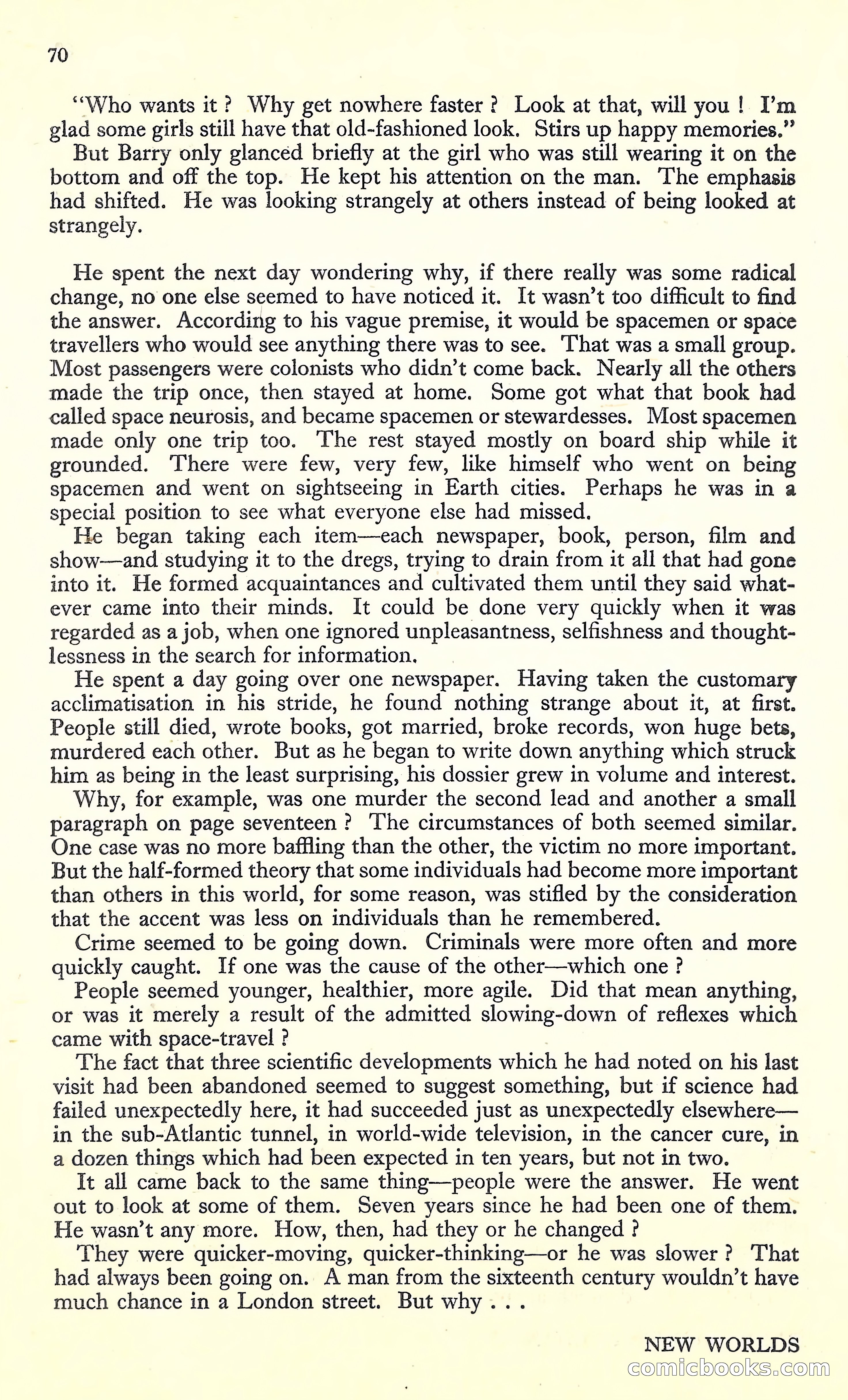 New Worlds, March 1952 — page 72 of 100