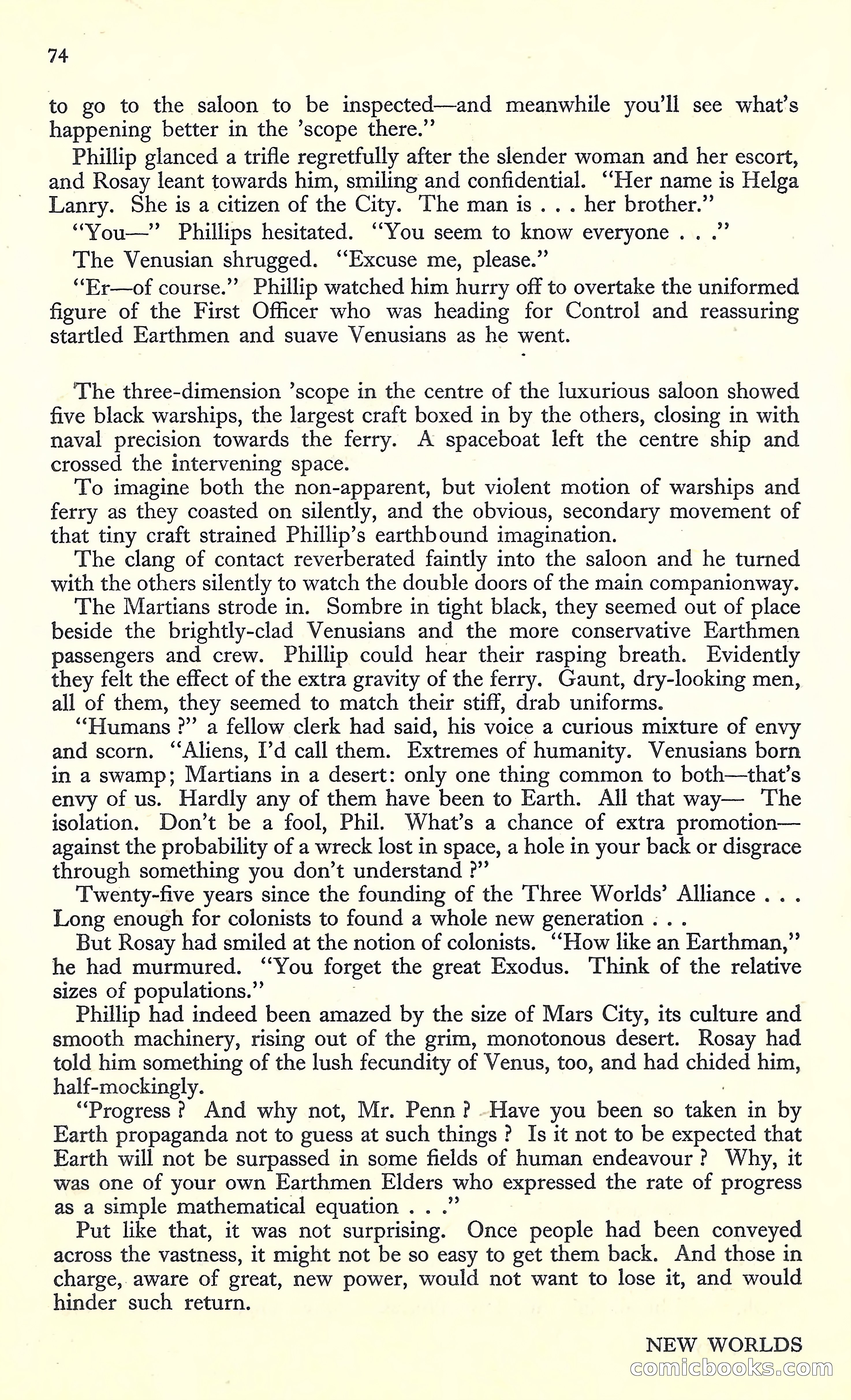 New Worlds, March 1952 — page 76 of 100