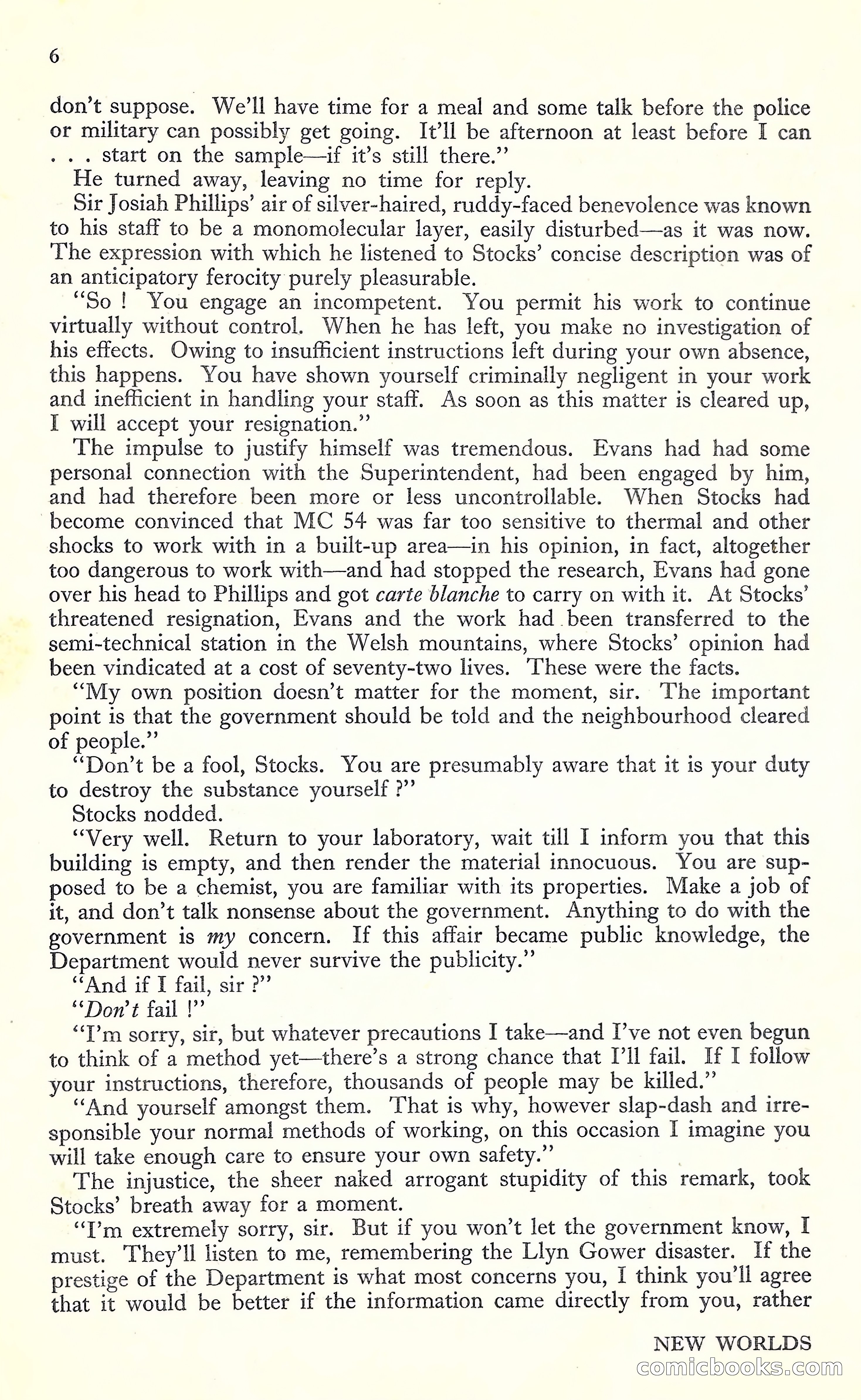 New Worlds, May 1952 — page 8 of 100