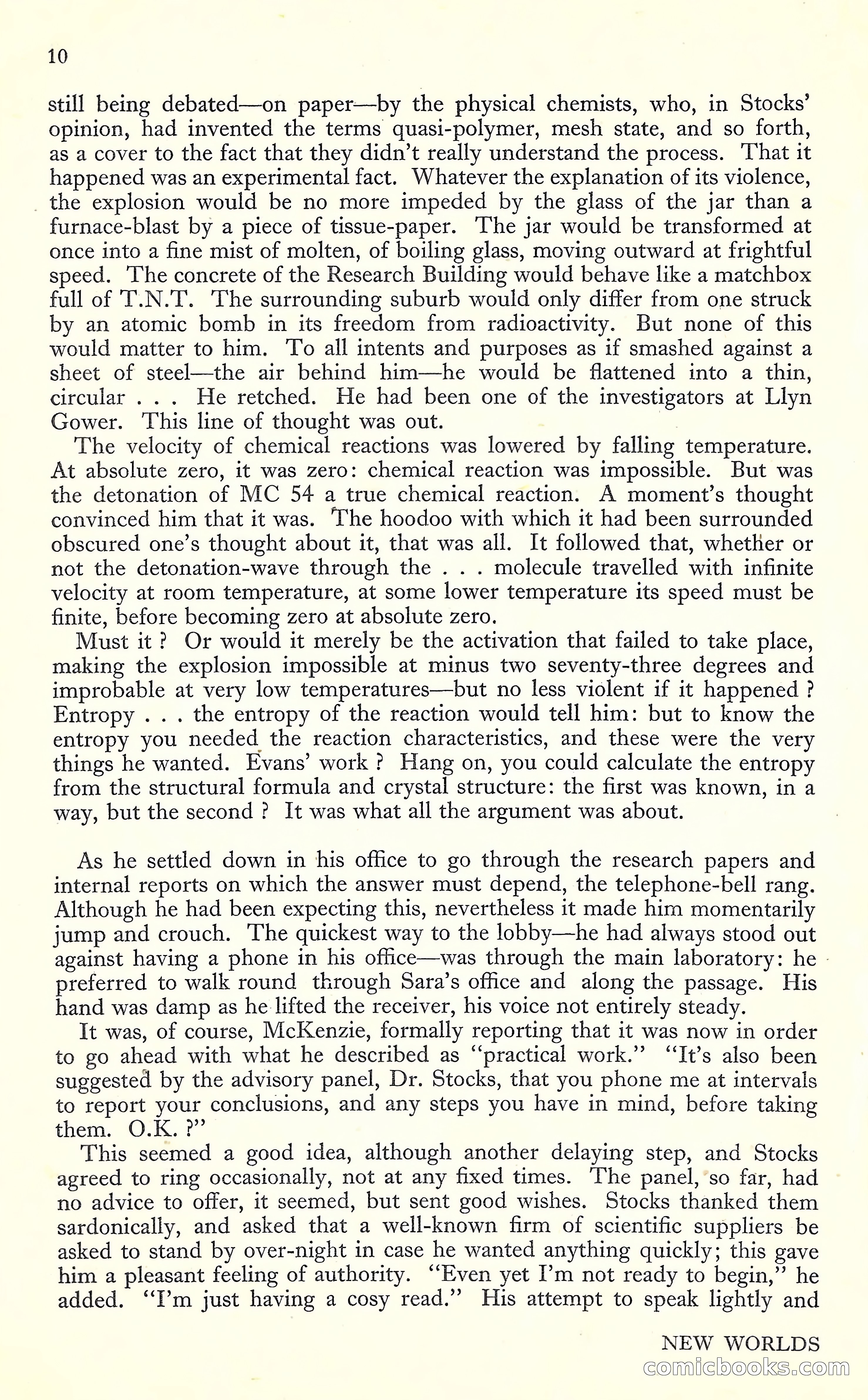 New Worlds, May 1952 — page 12 of 100