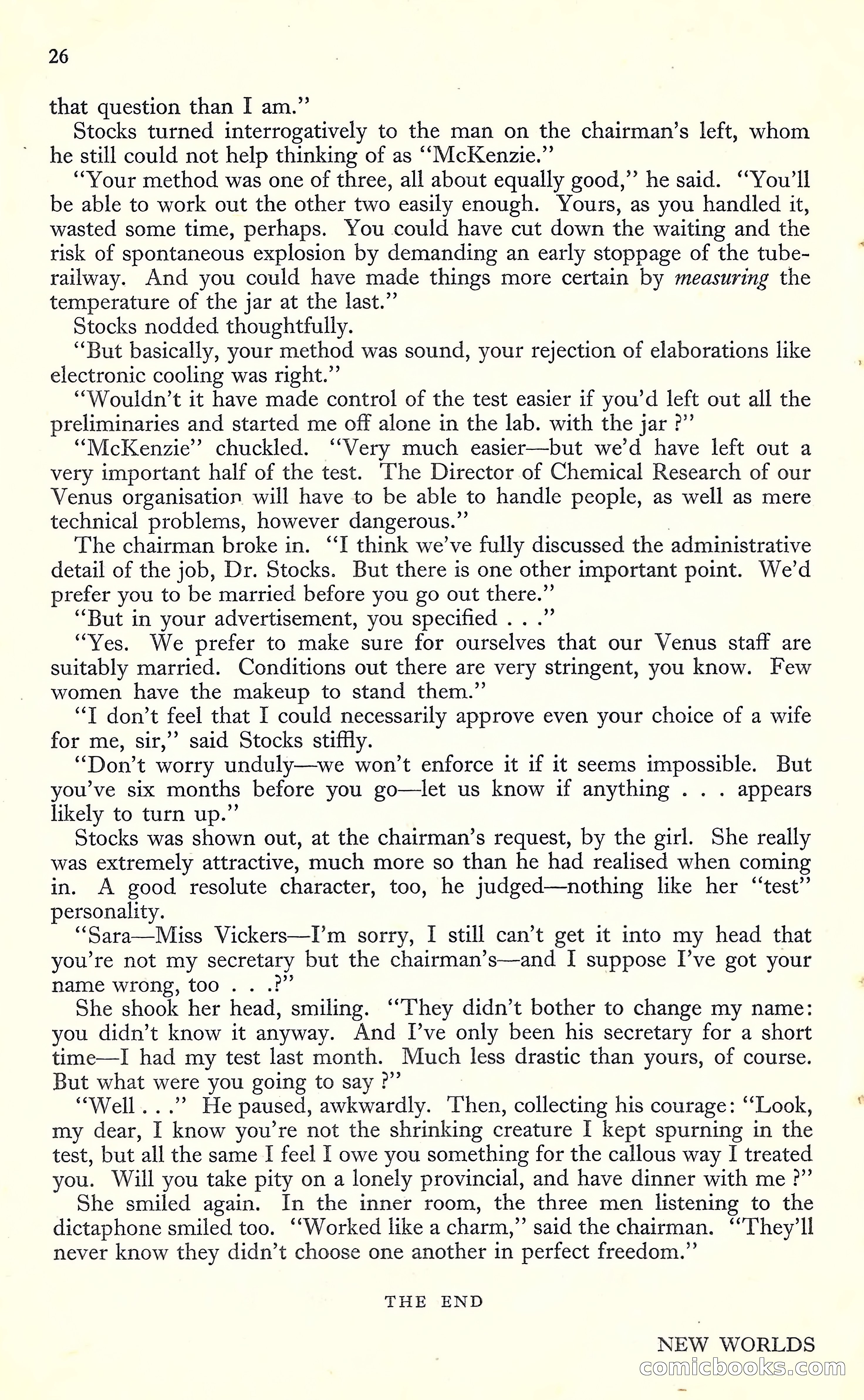 New Worlds, May 1952 — page 28 of 100