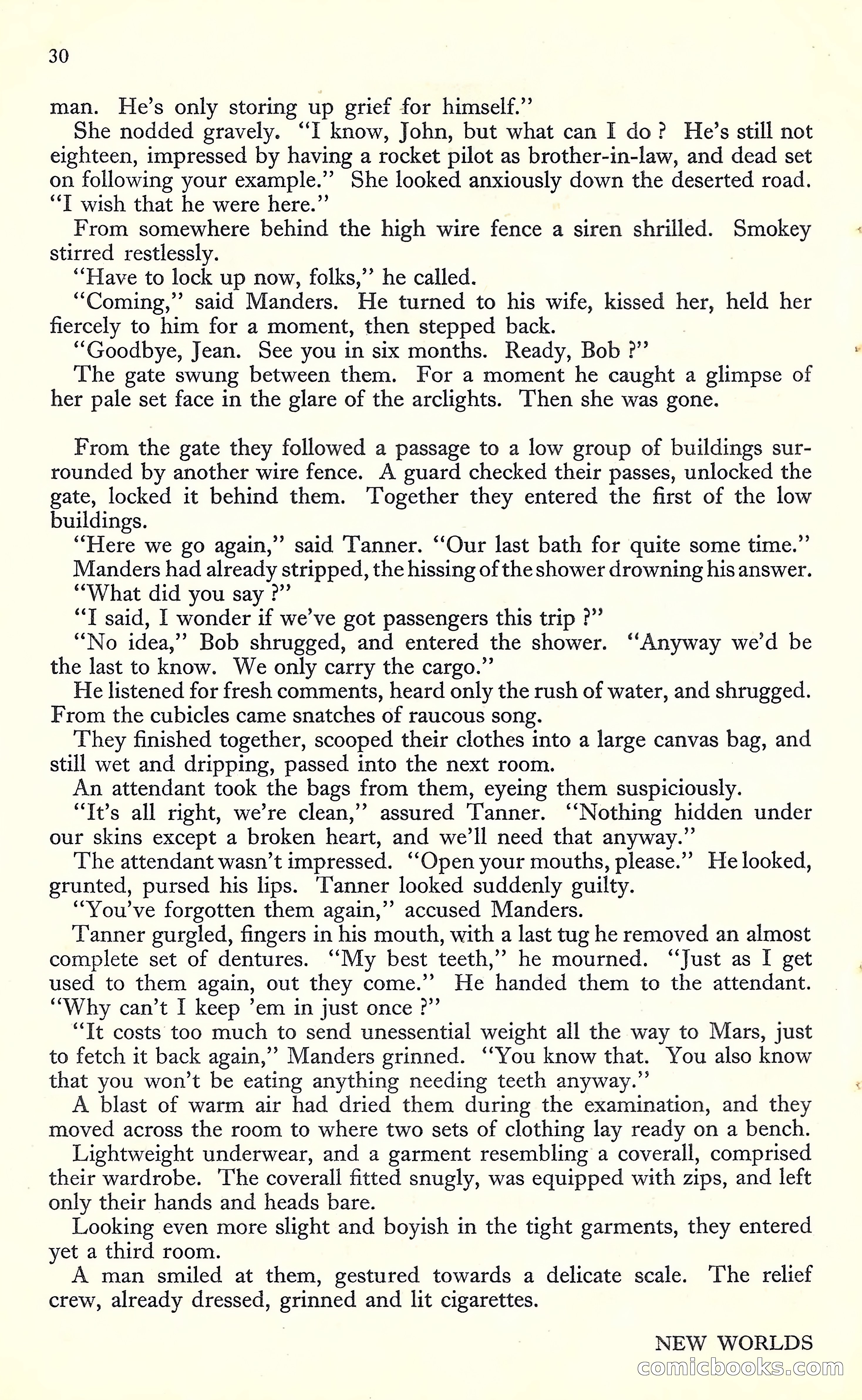 New Worlds, May 1952 — page 32 of 100