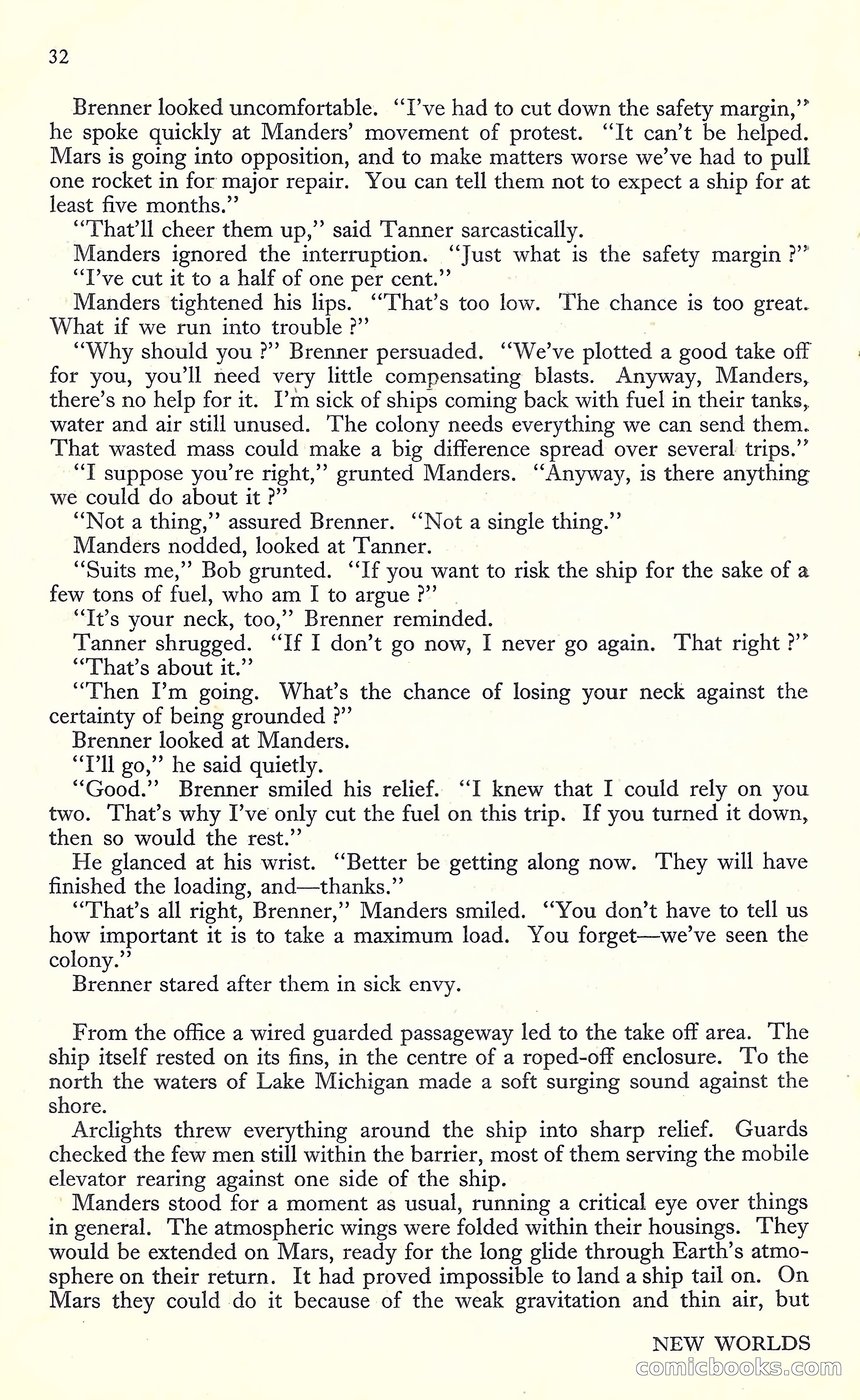New Worlds, May 1952 — page 34 of 100