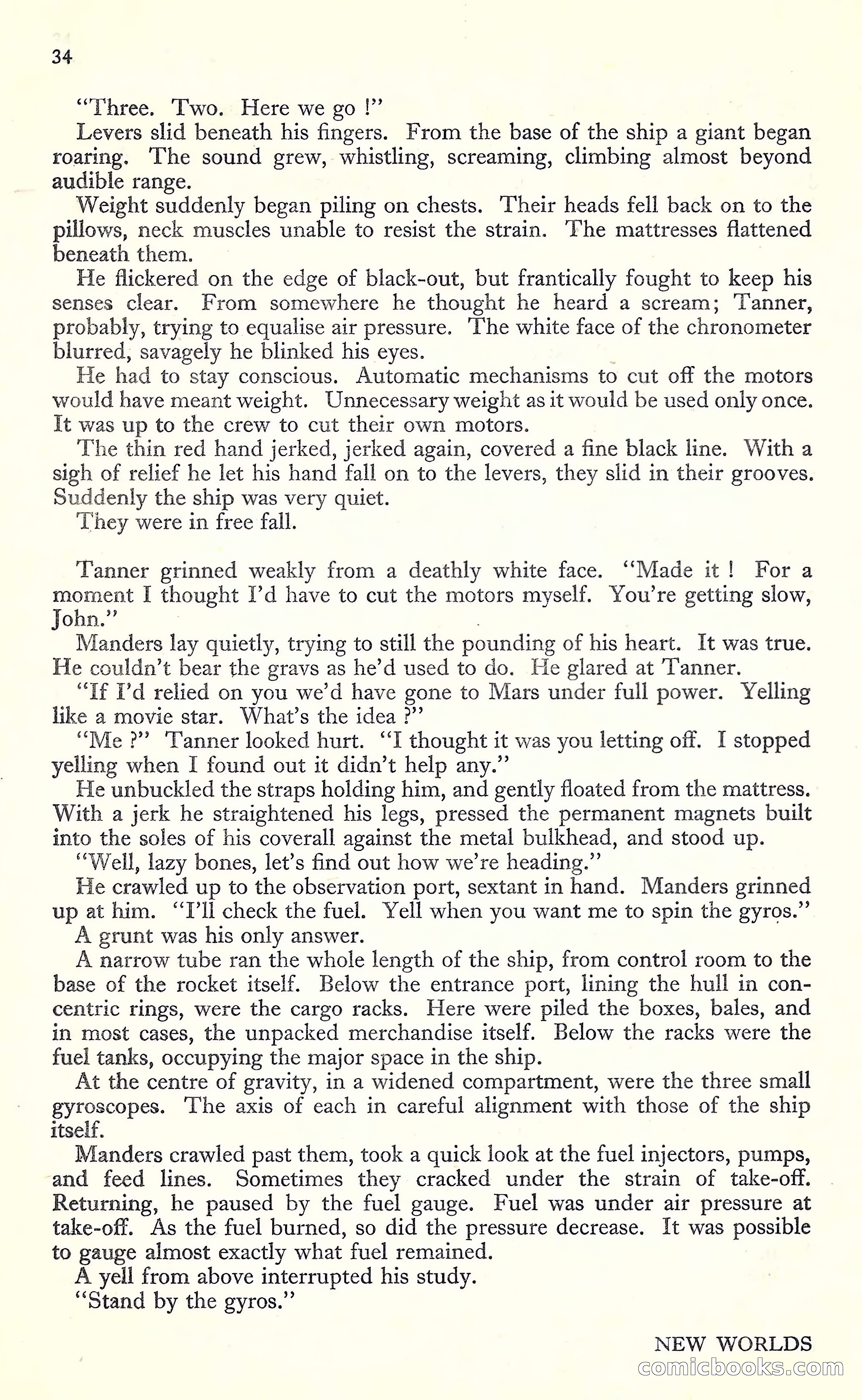 New Worlds, May 1952 — page 36 of 100