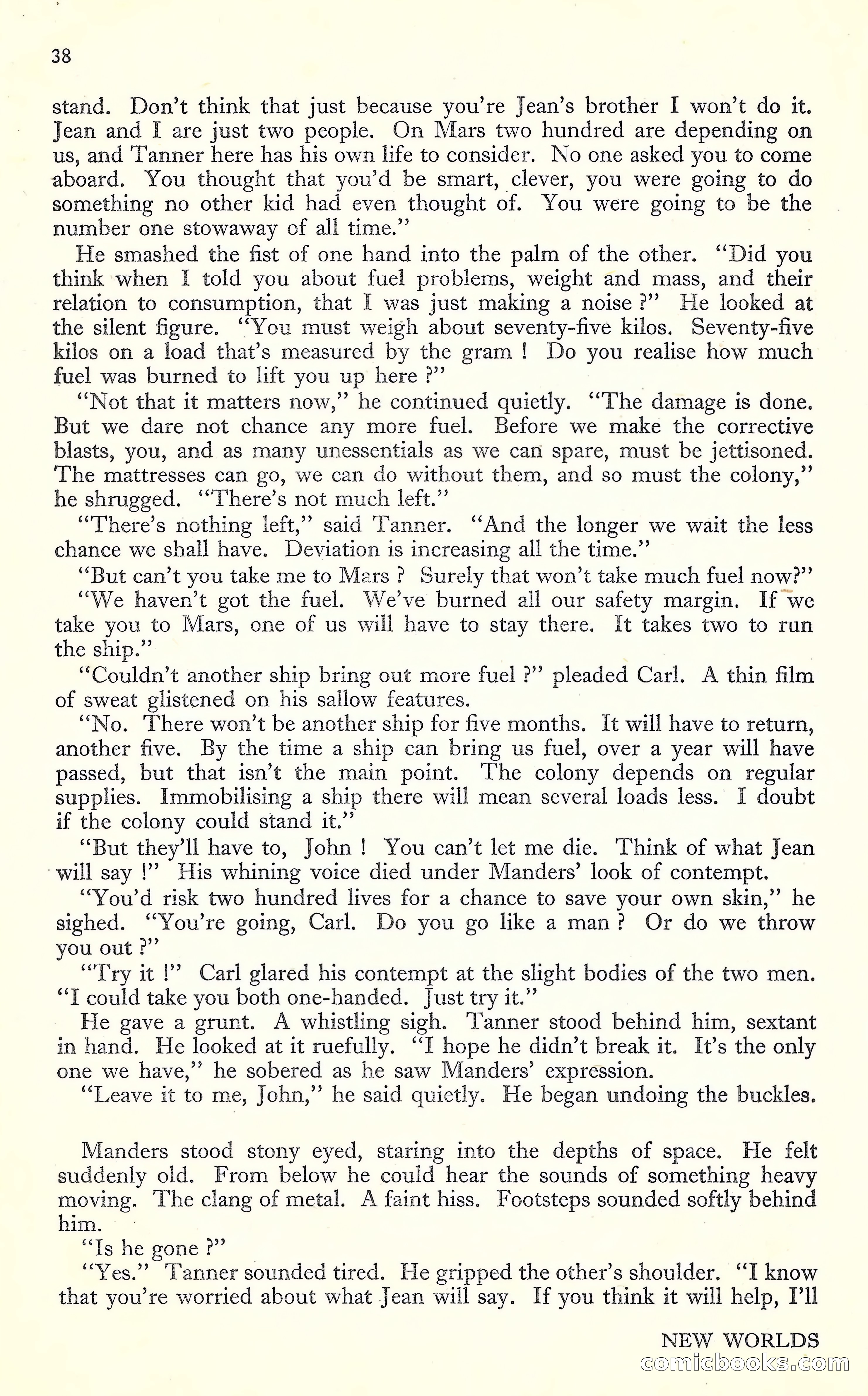 New Worlds, May 1952 — page 40 of 100