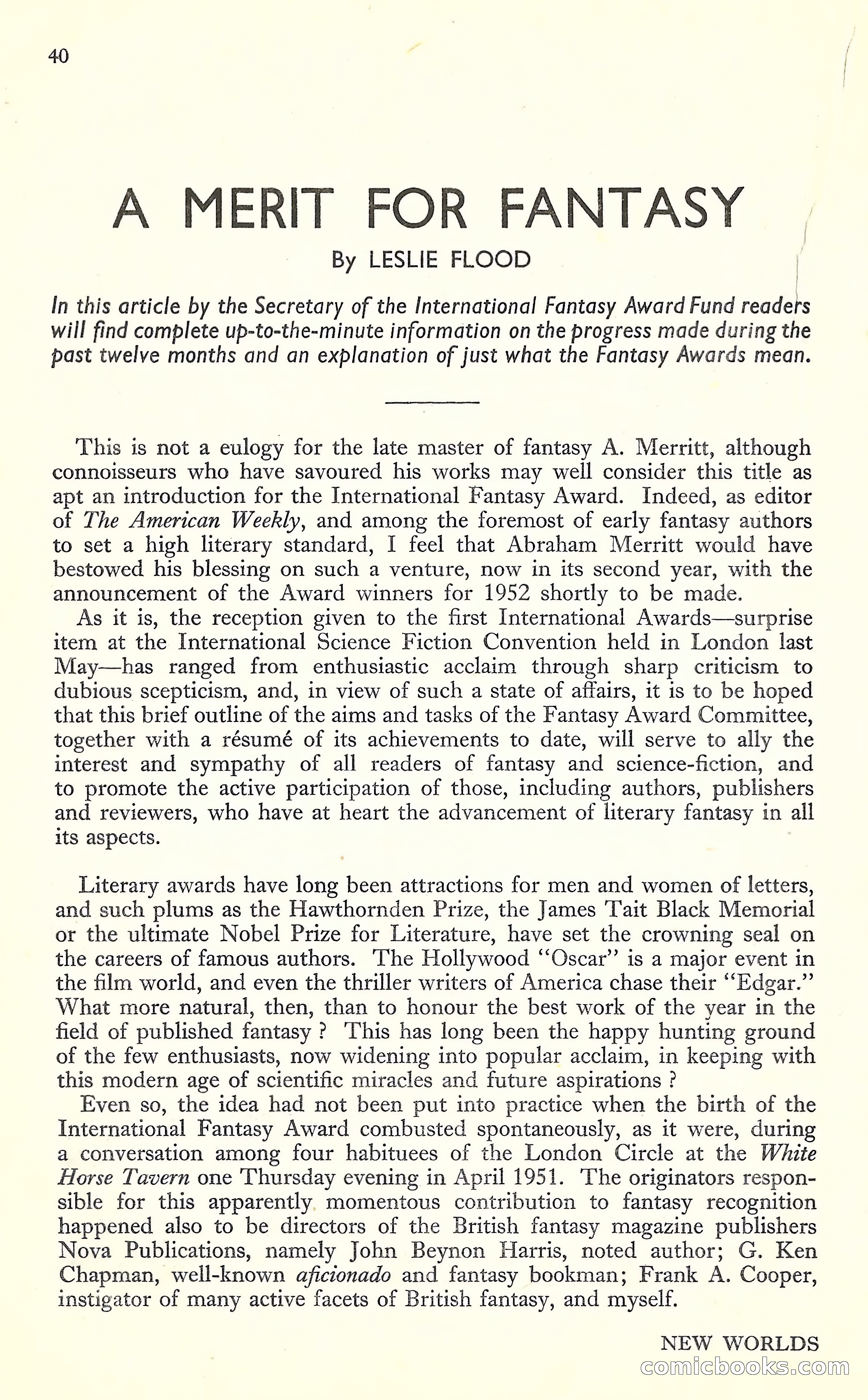 New Worlds, May 1952 — page 42 of 100