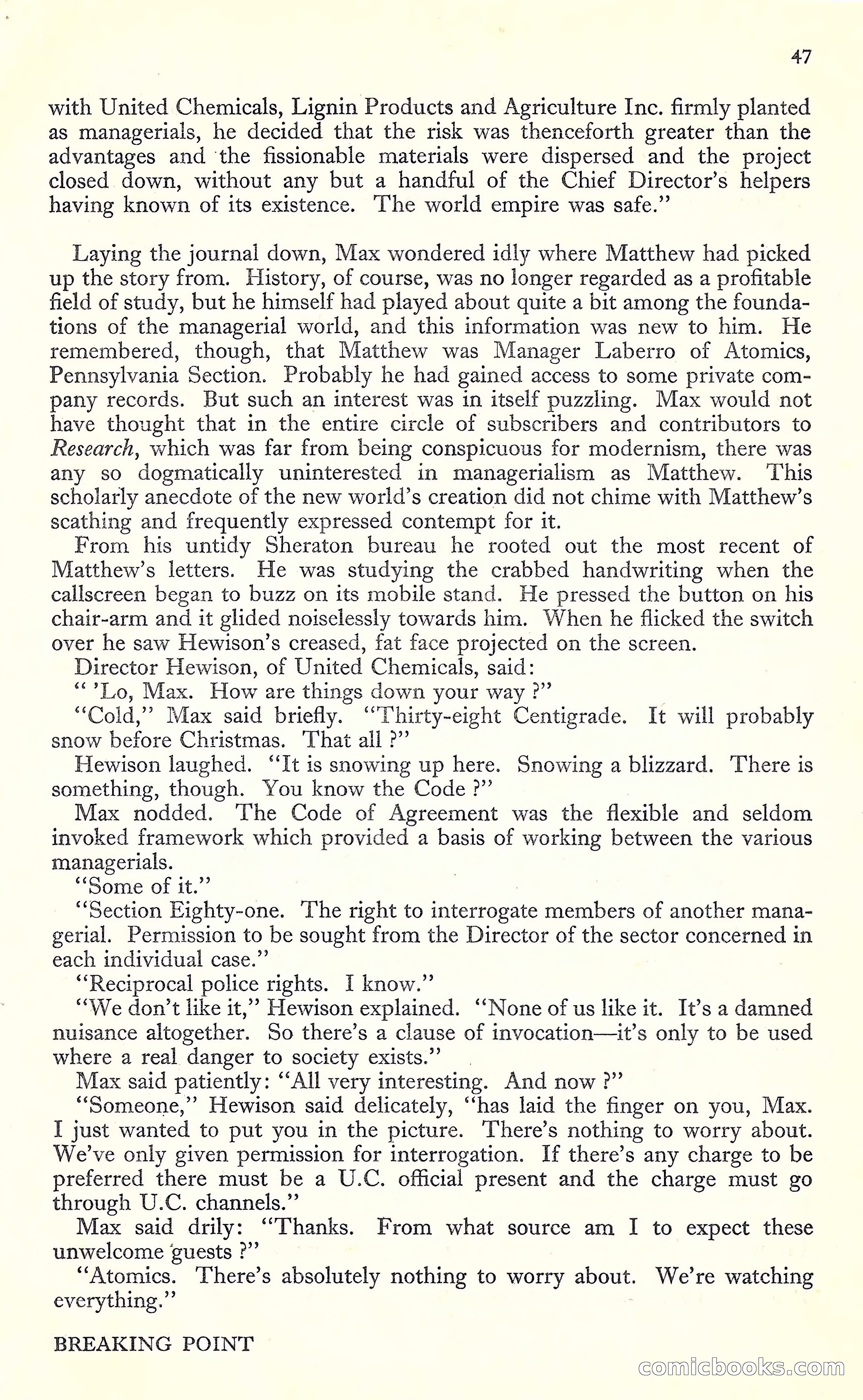 New Worlds, May 1952 — page 49 of 100