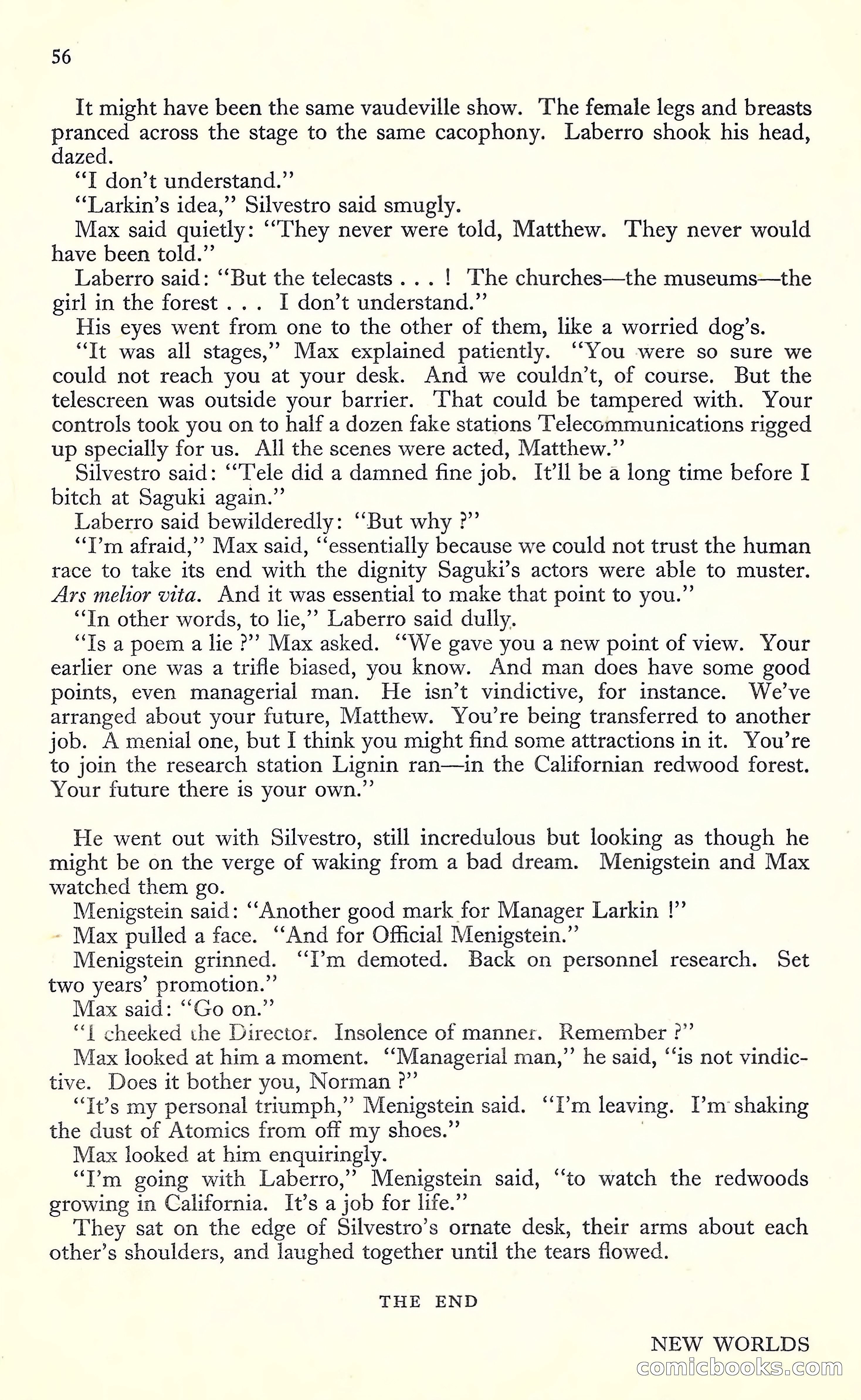 New Worlds, May 1952 — page 58 of 100