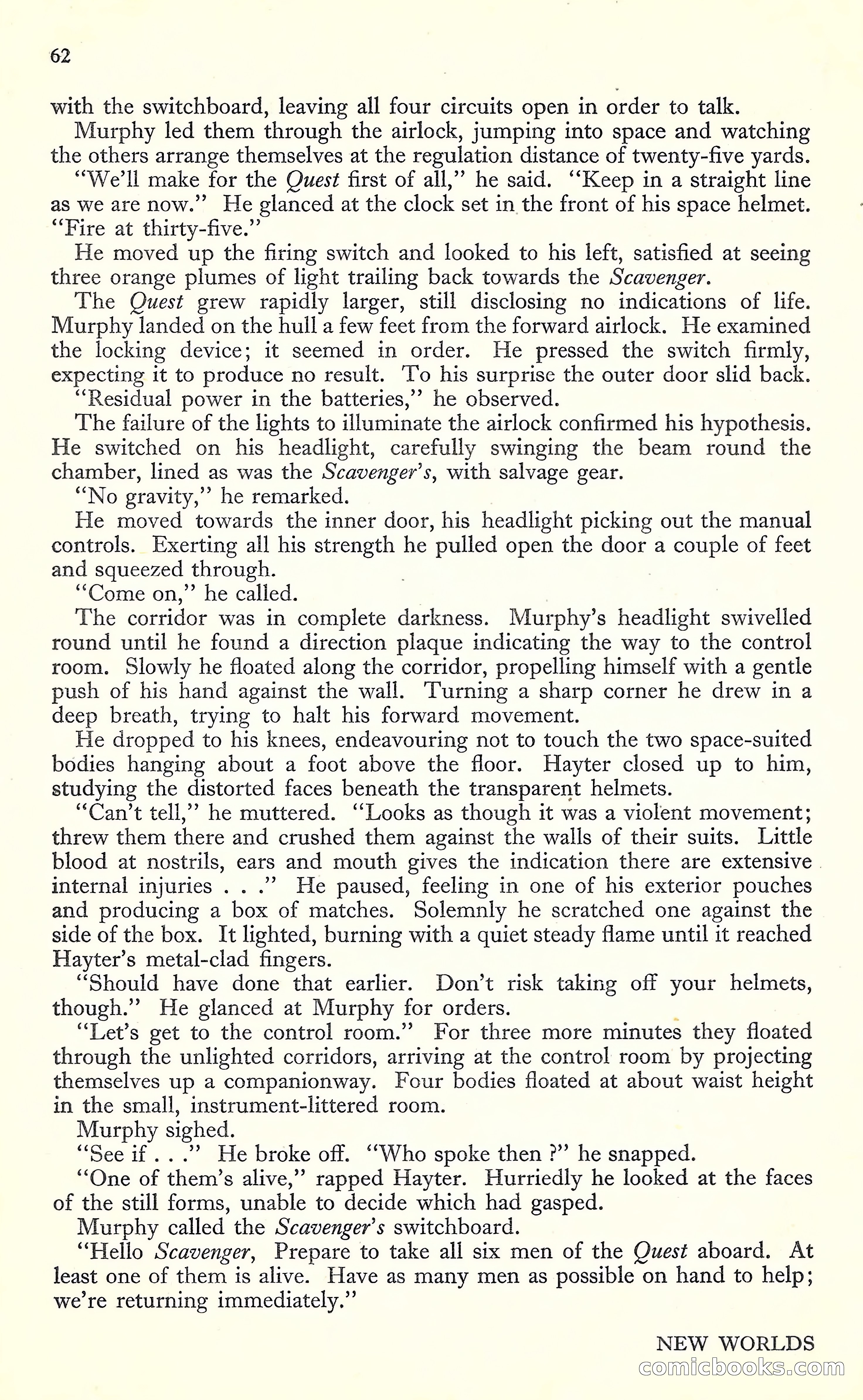 New Worlds, May 1952 — page 64 of 100