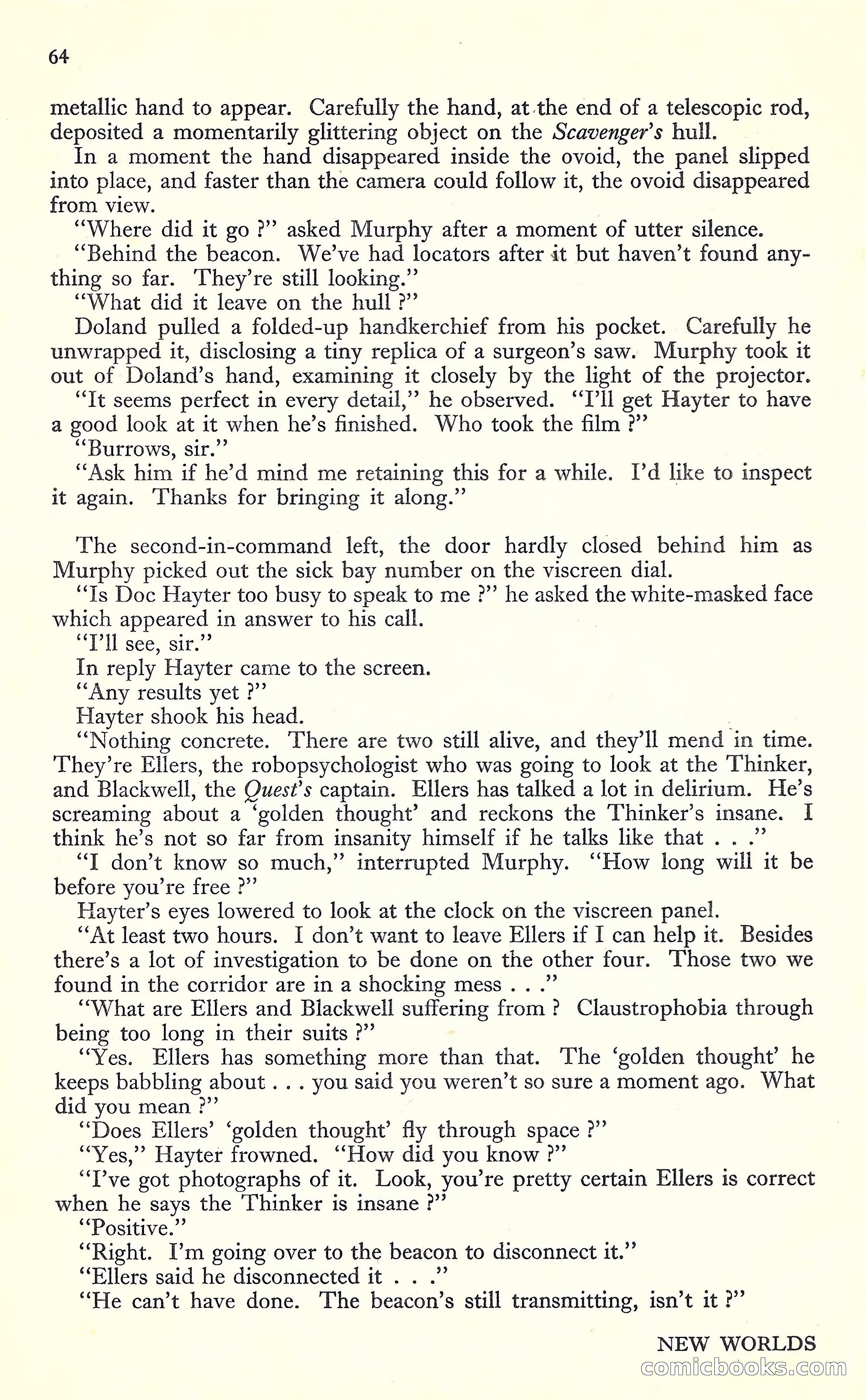 New Worlds, May 1952 — page 66 of 100