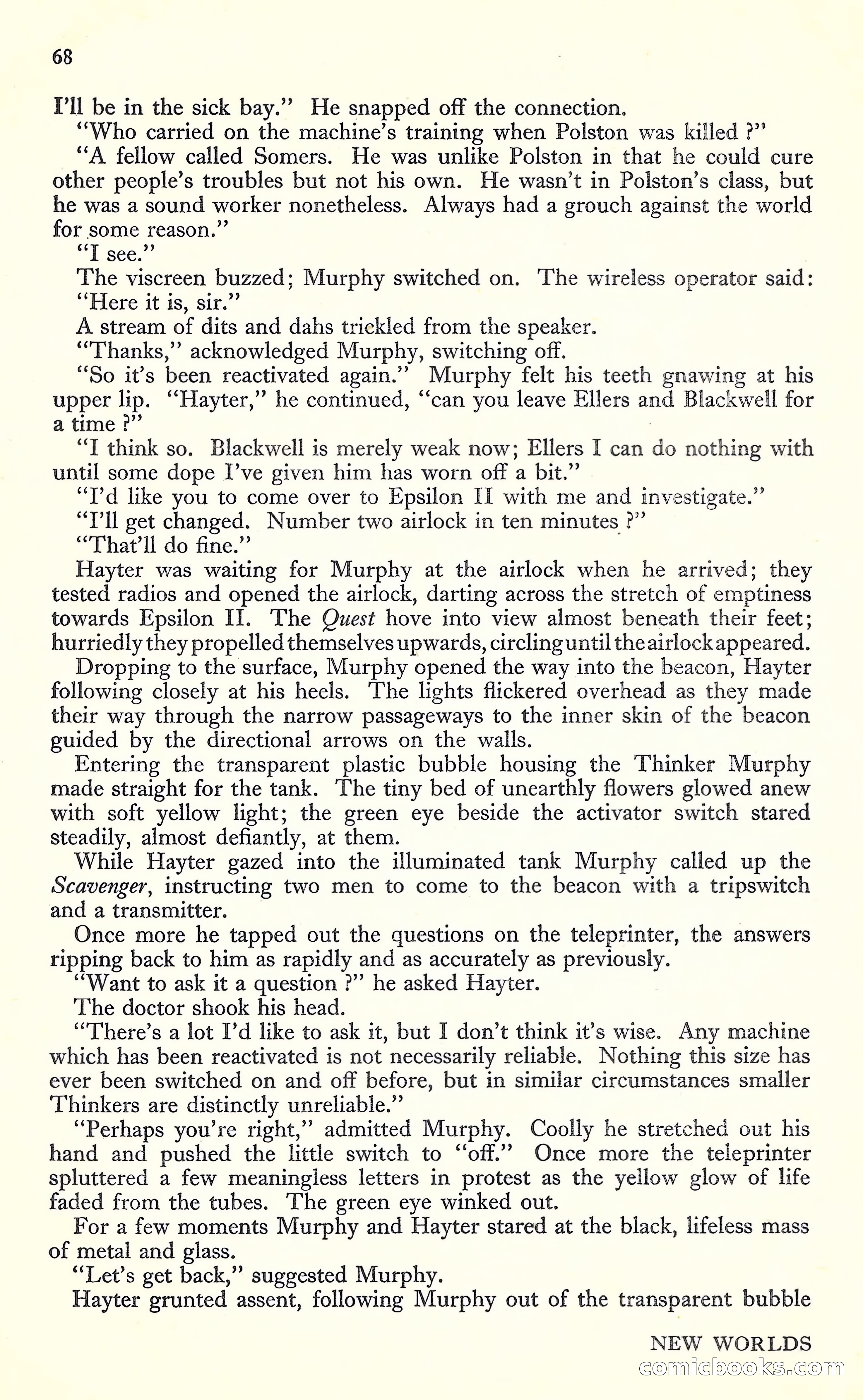 New Worlds, May 1952 — page 70 of 100