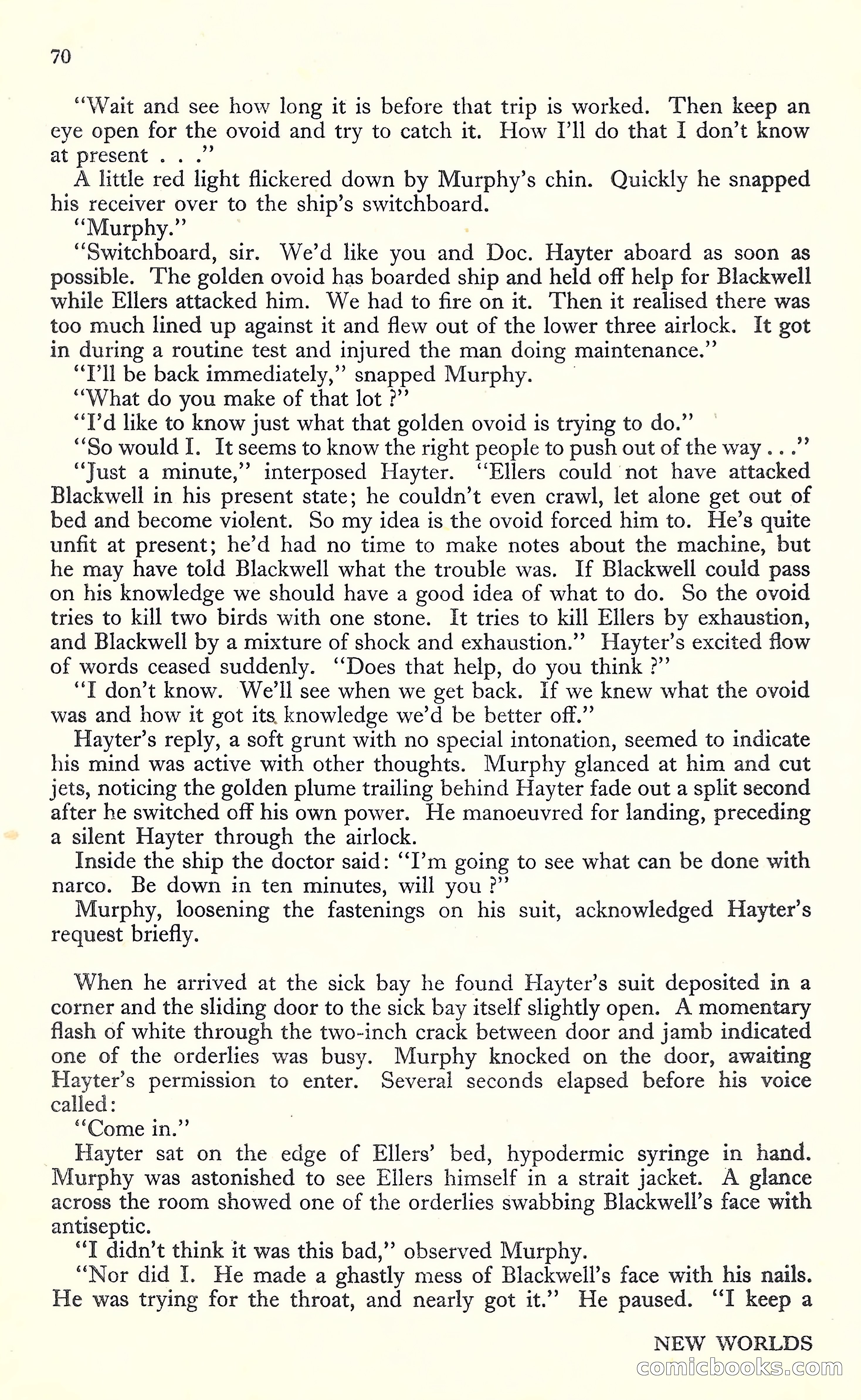 New Worlds, May 1952 — page 72 of 100