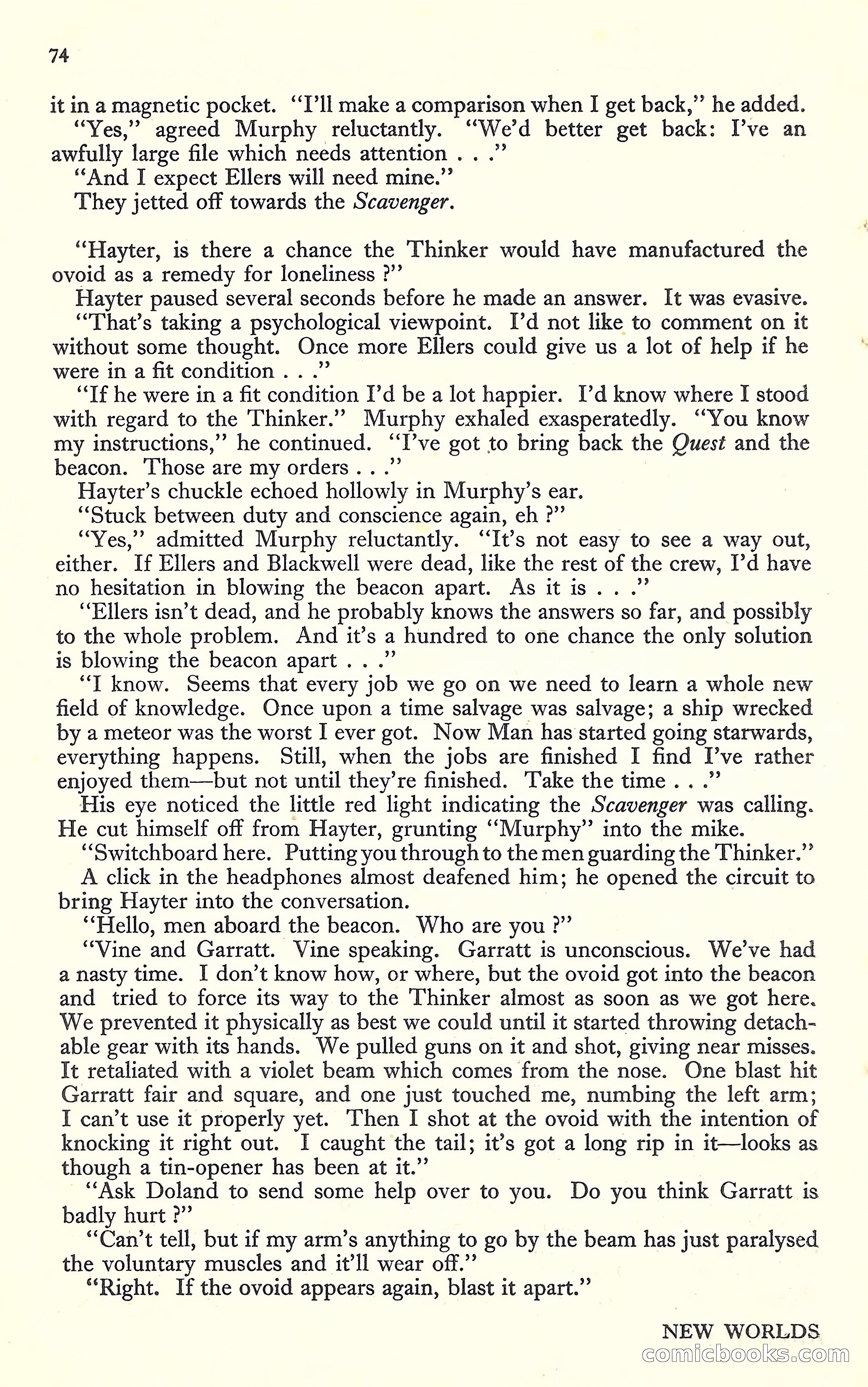 New Worlds, May 1952 — page 76 of 100