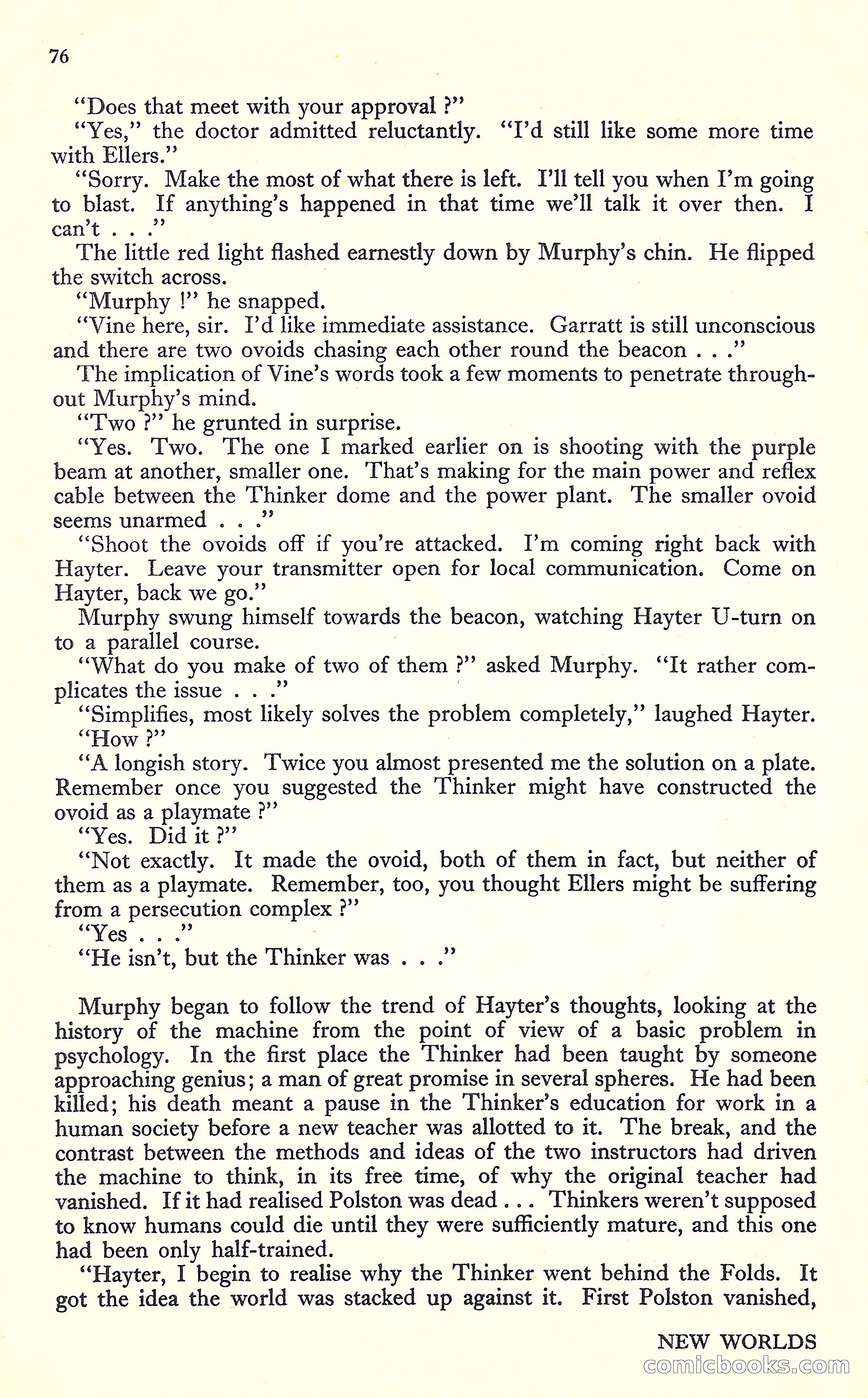 New Worlds, May 1952 — page 78 of 100
