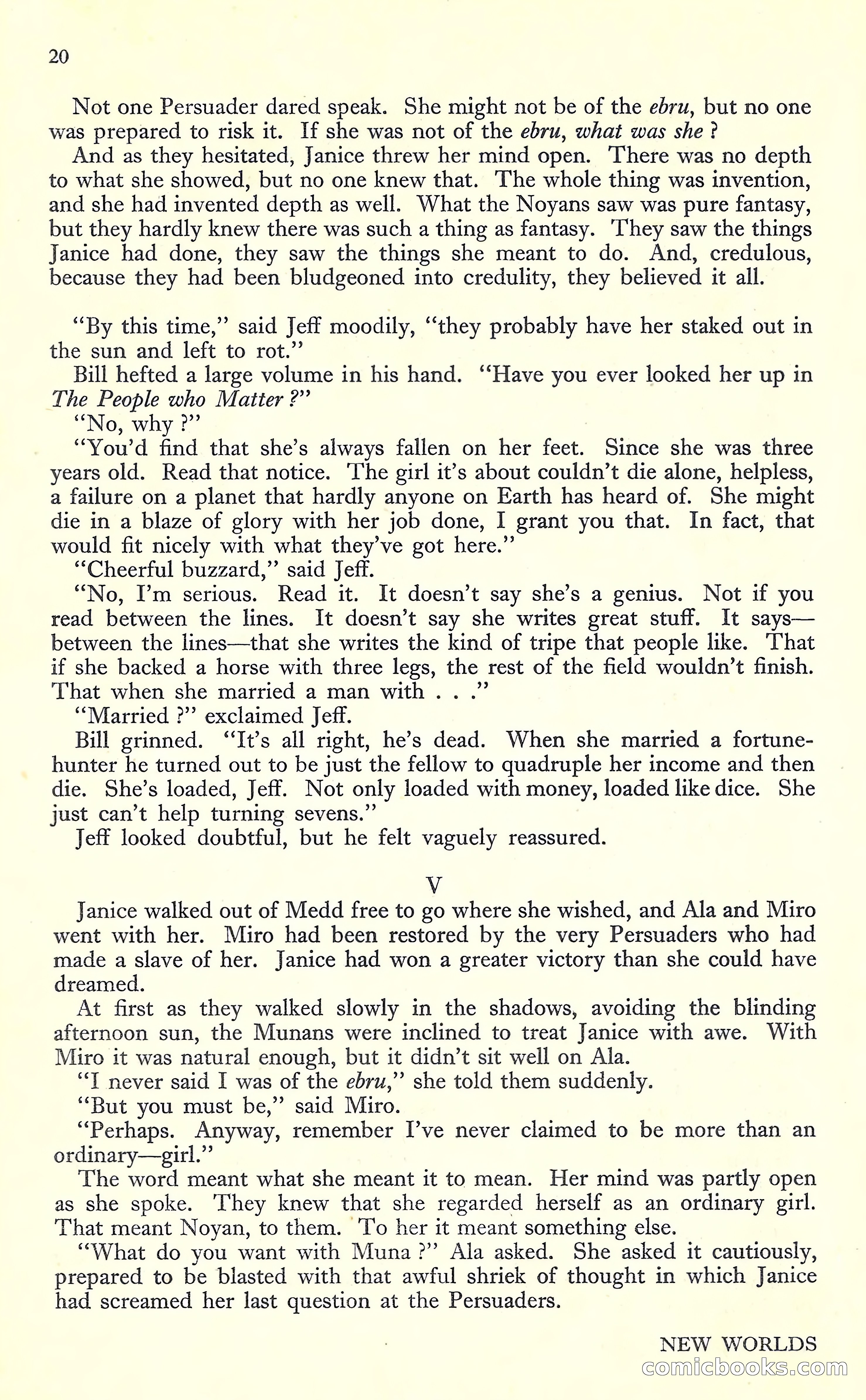 New Worlds #16, July 1952 — page 22 of 100
