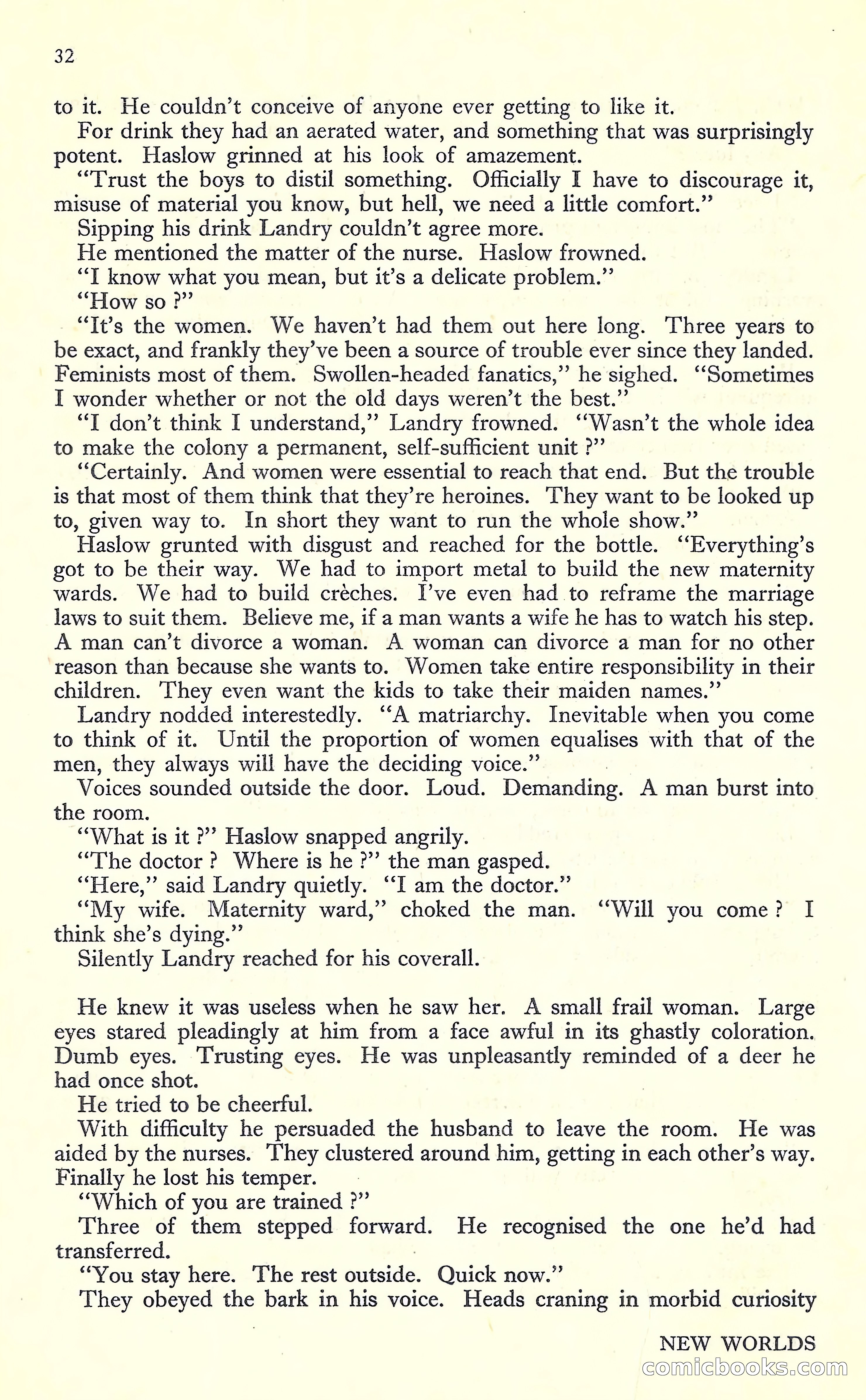 New Worlds #16, July 1952 — page 34 of 100