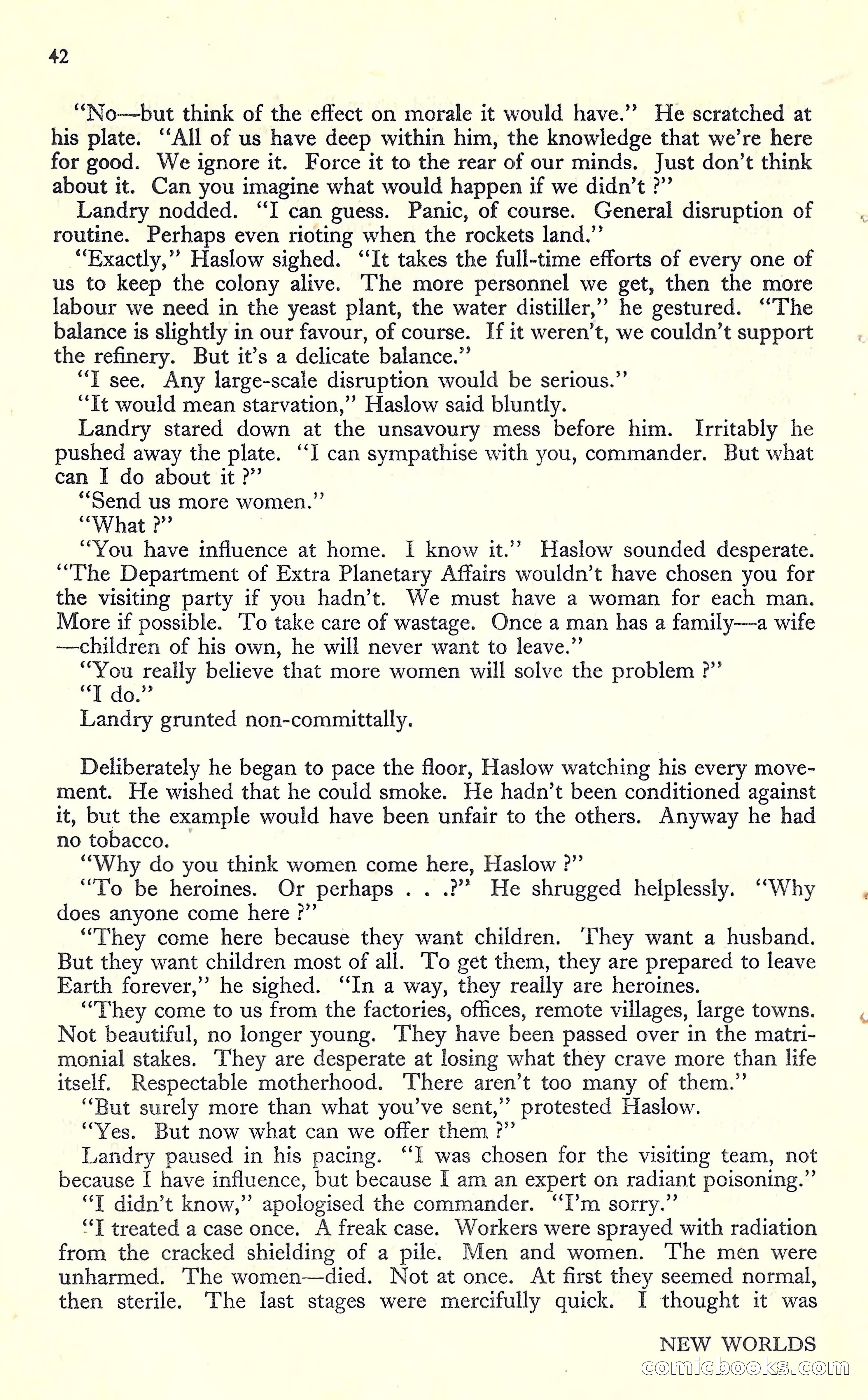 New Worlds #16, July 1952 — page 44 of 100
