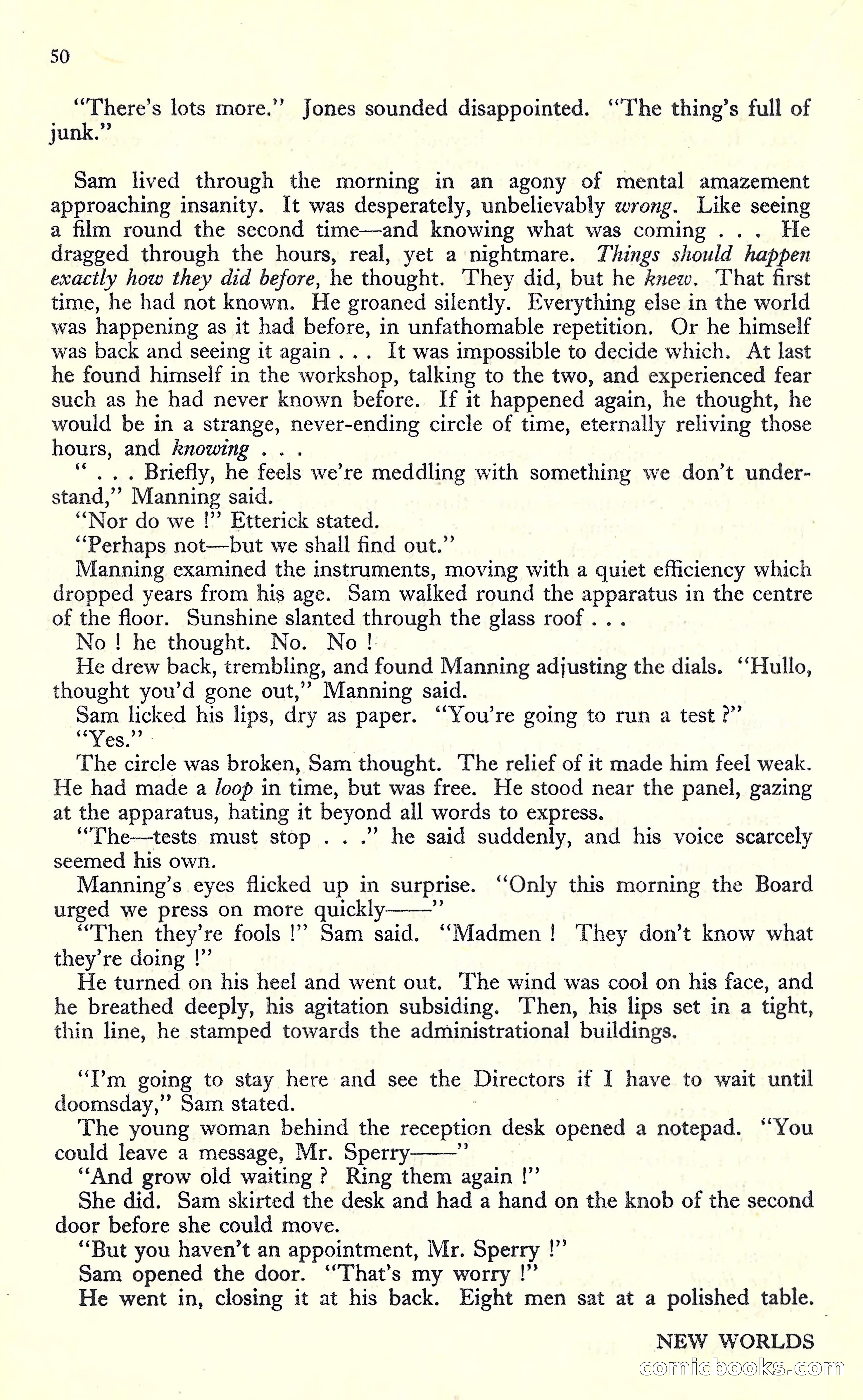 New Worlds #16, July 1952 — page 52 of 100