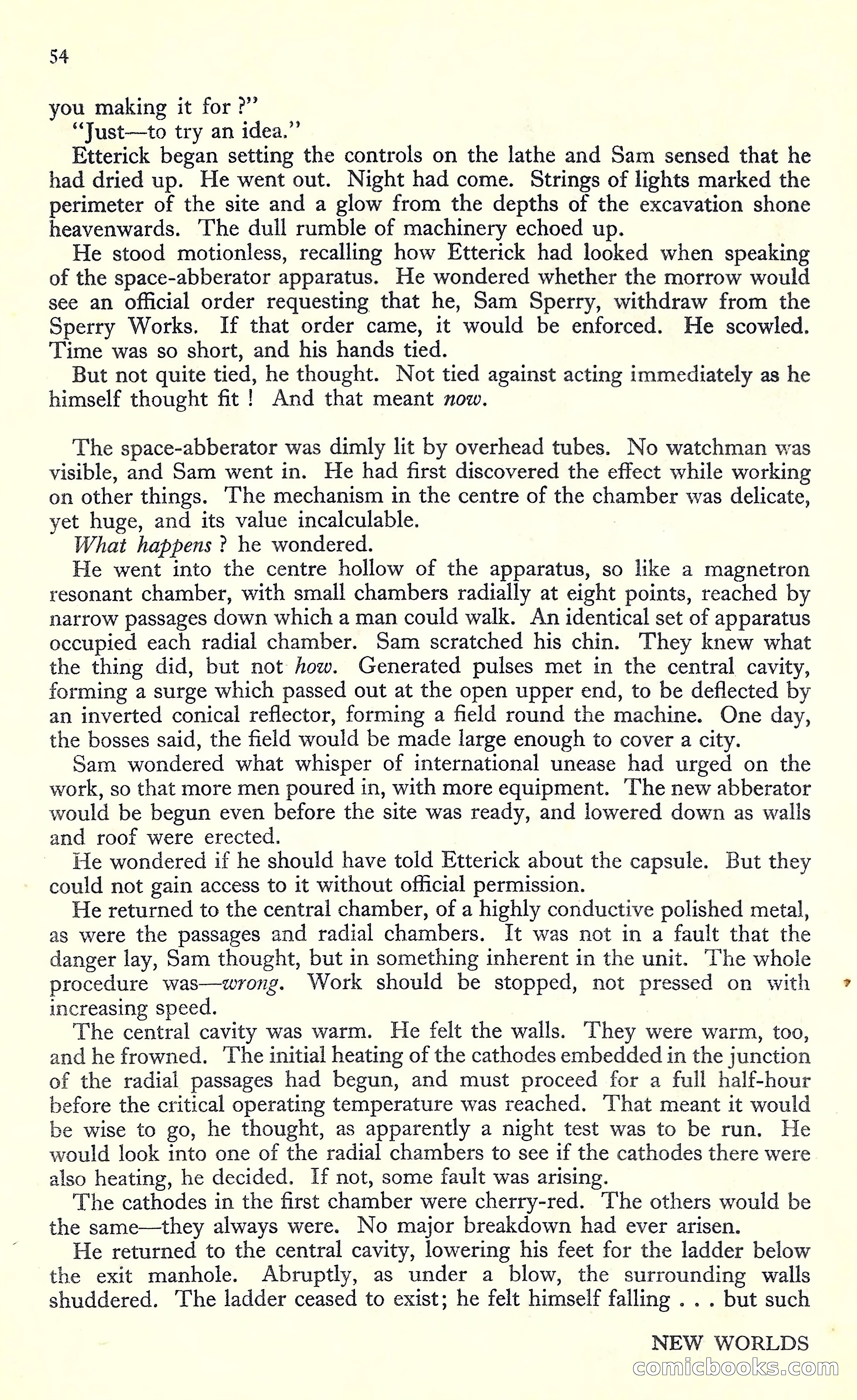 New Worlds #16, July 1952 — page 56 of 100
