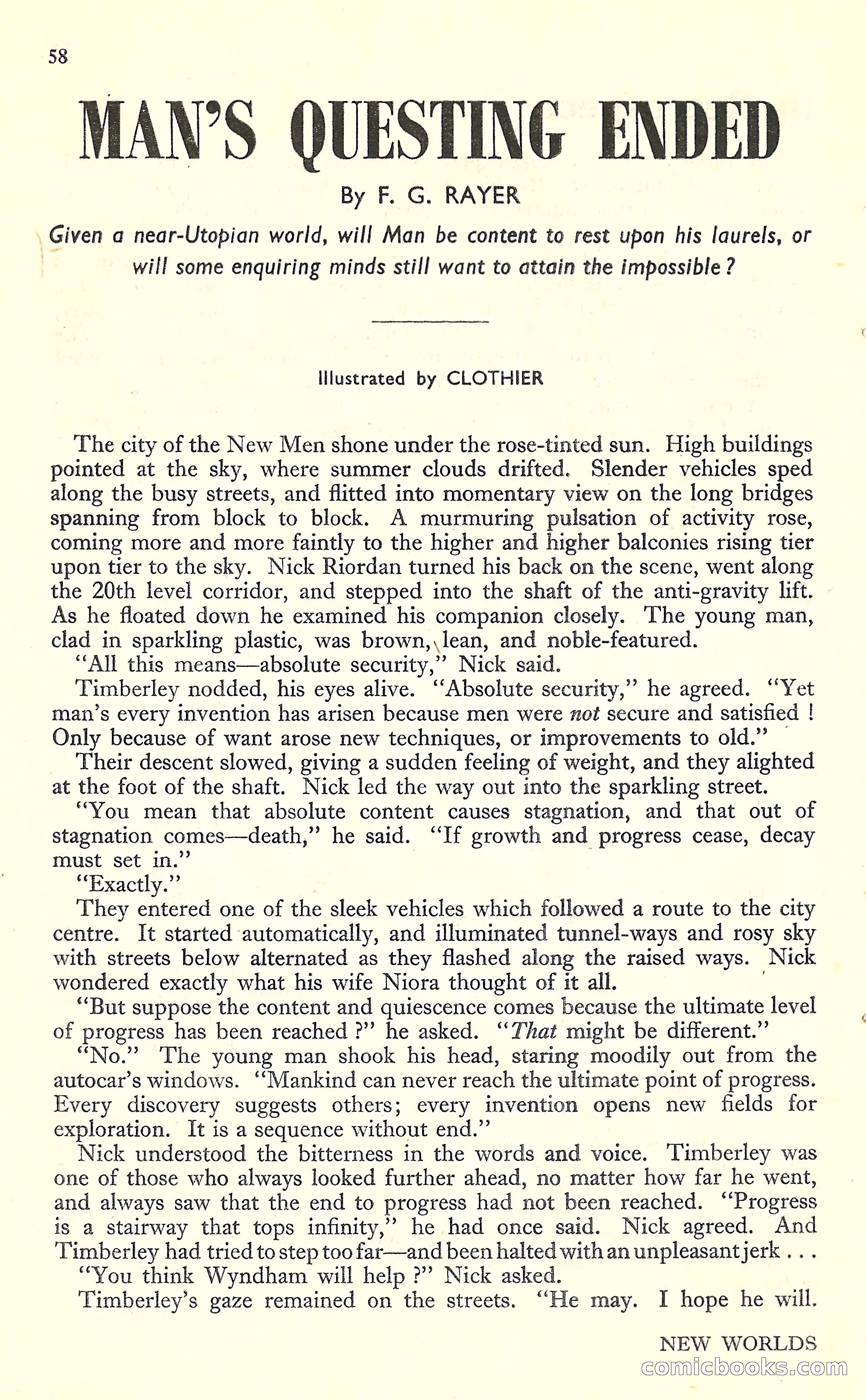 New Worlds #16, July 1952 — page 60 of 100