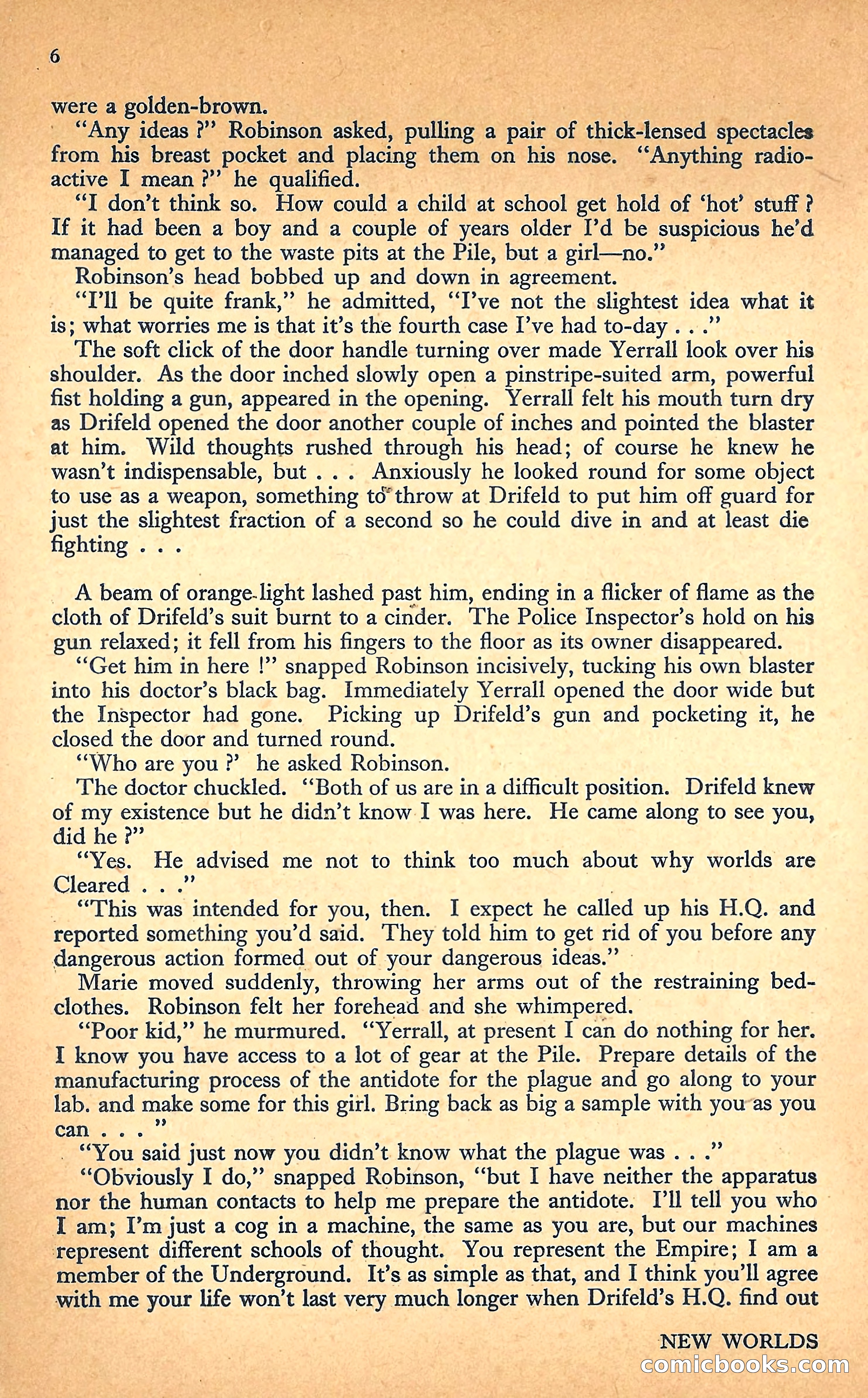 New Worlds Science Fiction #20 — page 8 of 100