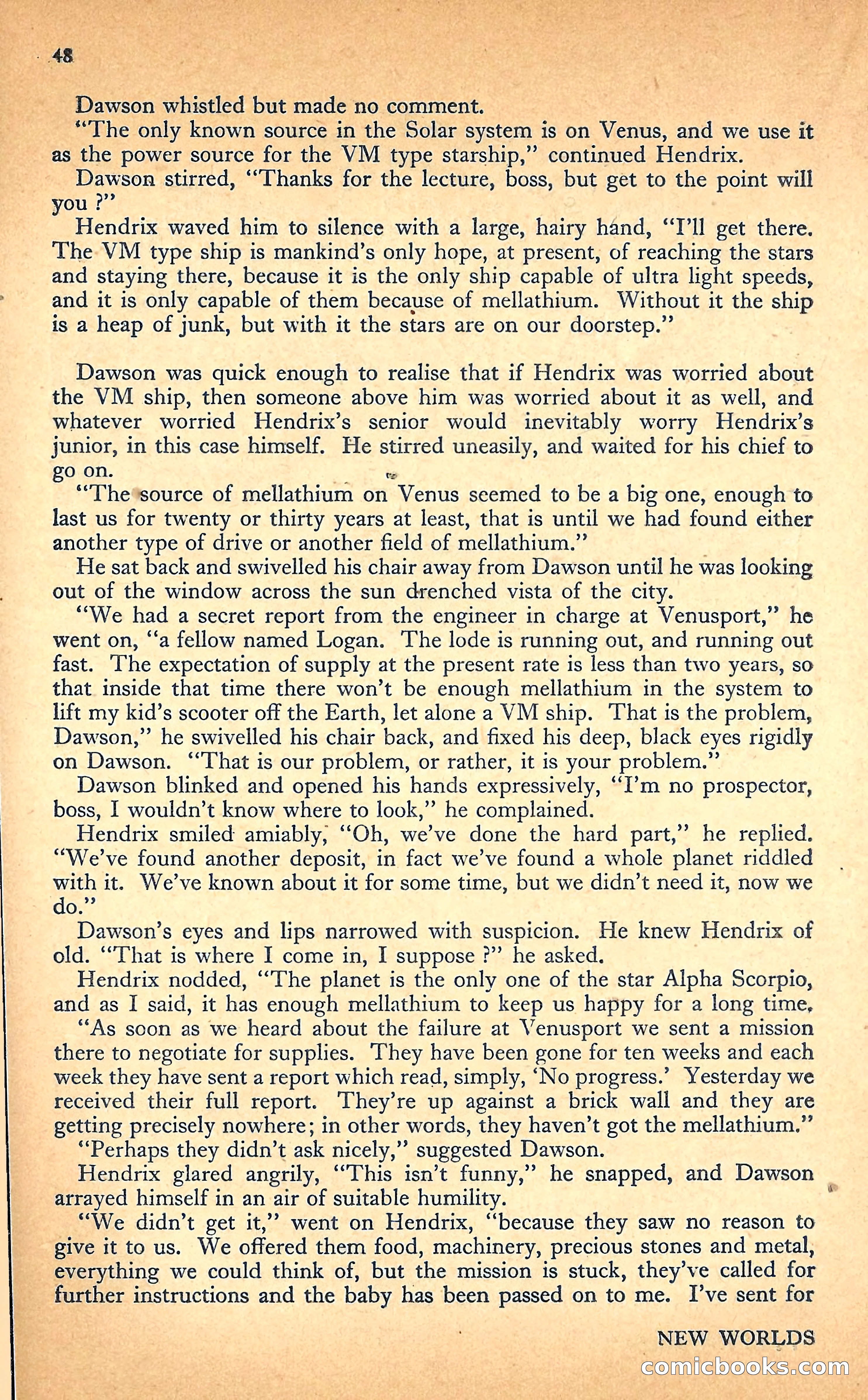 New Worlds Science Fiction #20 — page 50 of 100