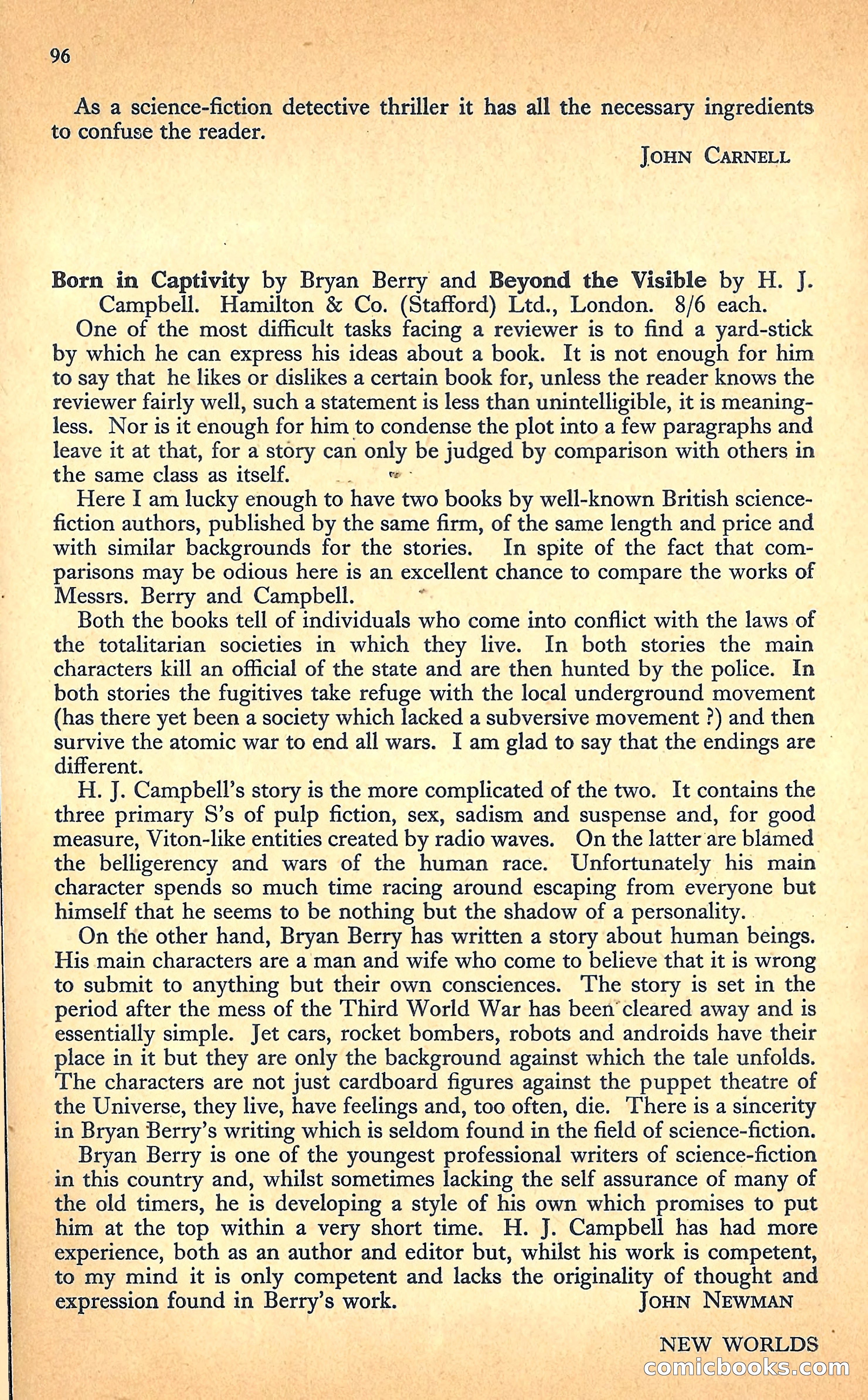 New Worlds Science Fiction #20 — page 98 of 100