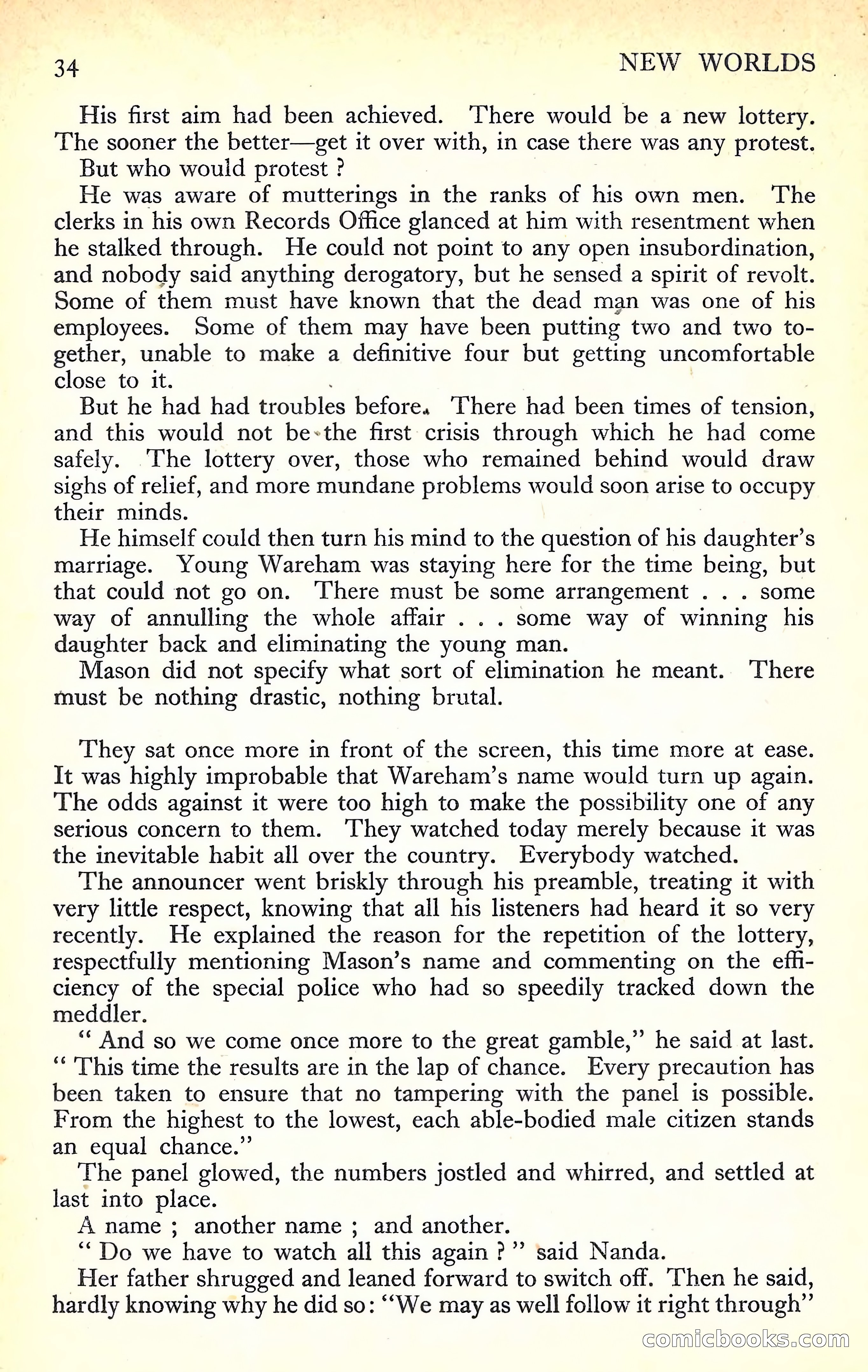 New Worlds Science Fiction No. 23 — page 36 of 132