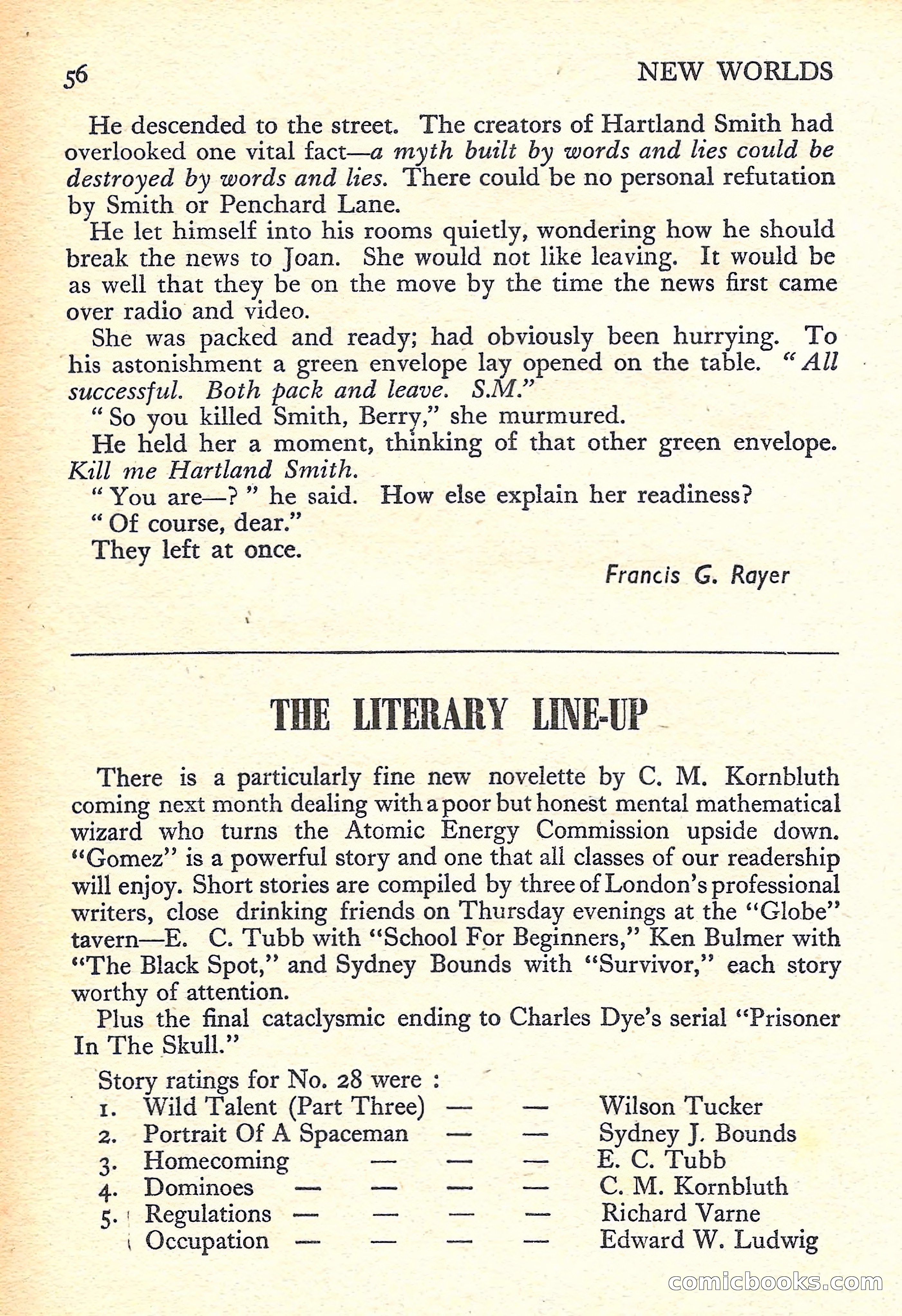 New Worlds Science Fiction No. 31 — page 58 of 132