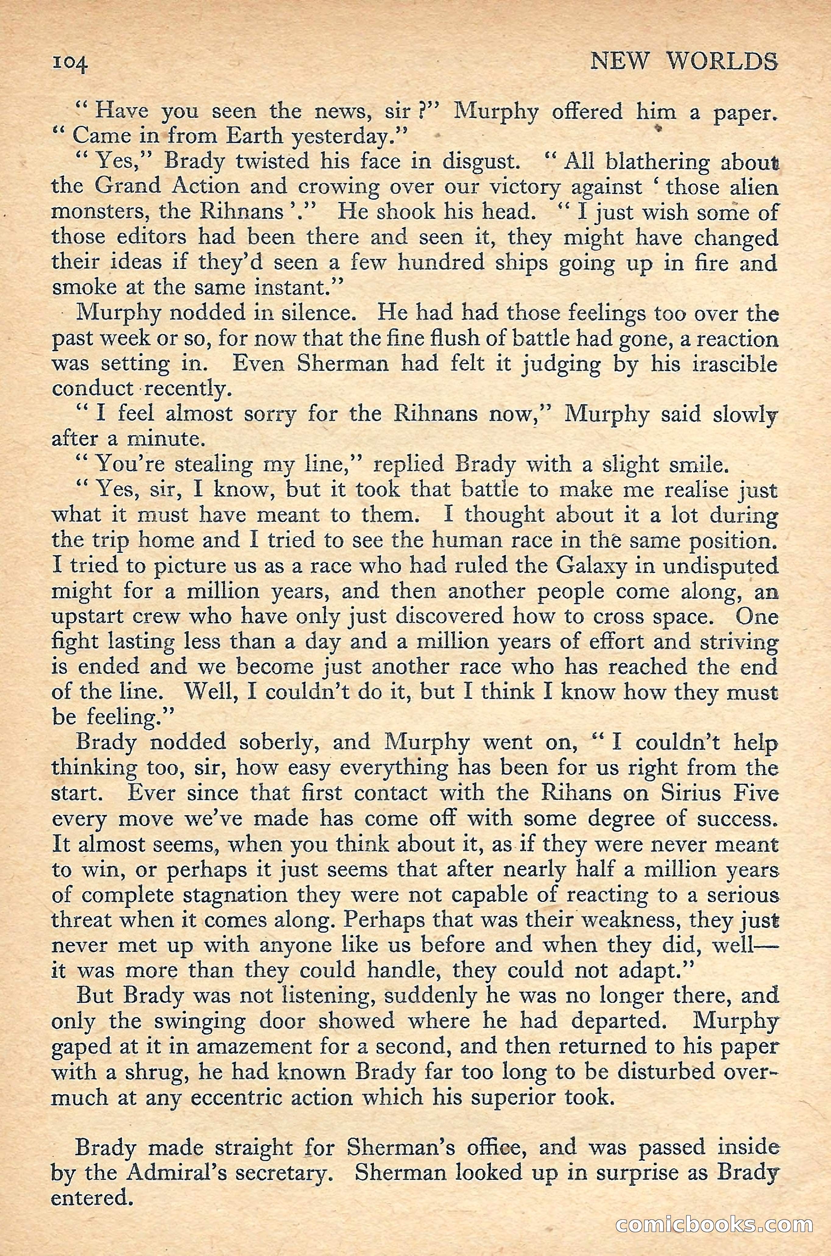 New Worlds Science Fiction No. 49 — page 106 of 132