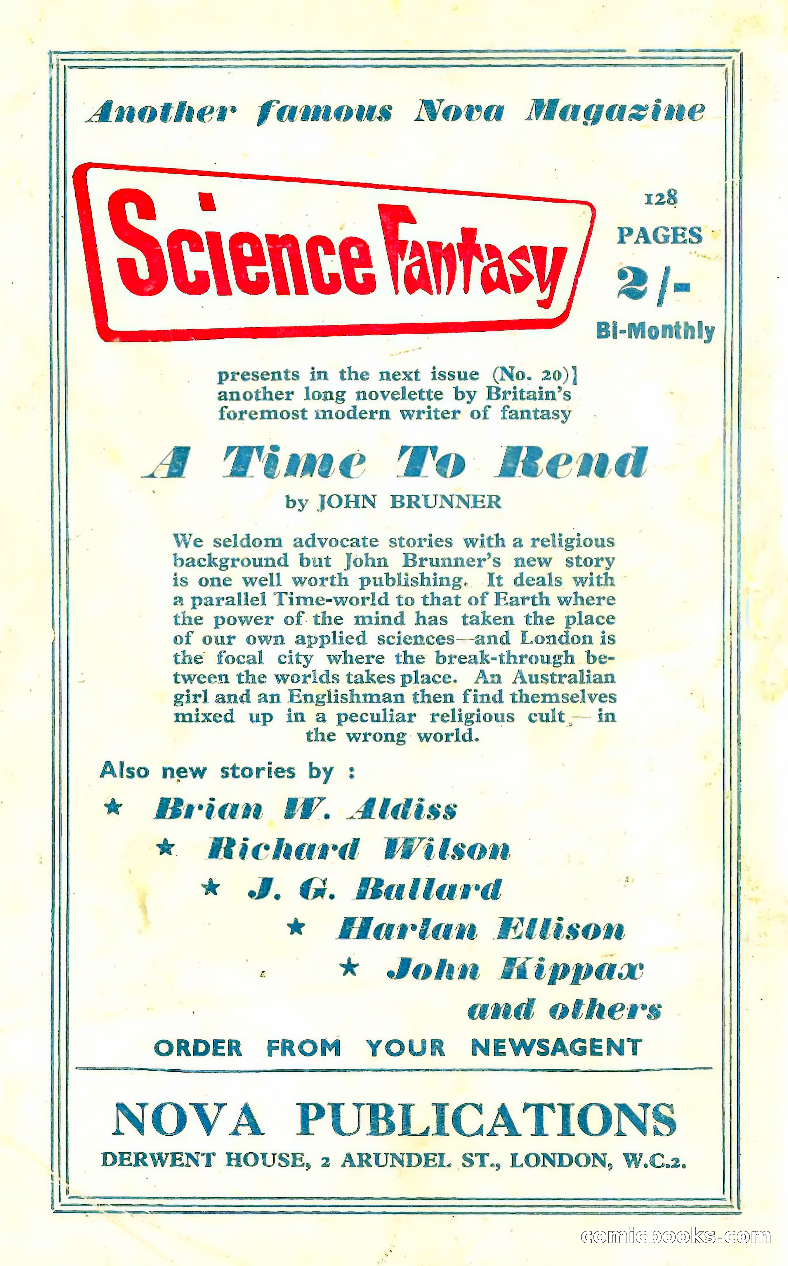 New Worlds Science Fiction No. 53 — page 132 of 132