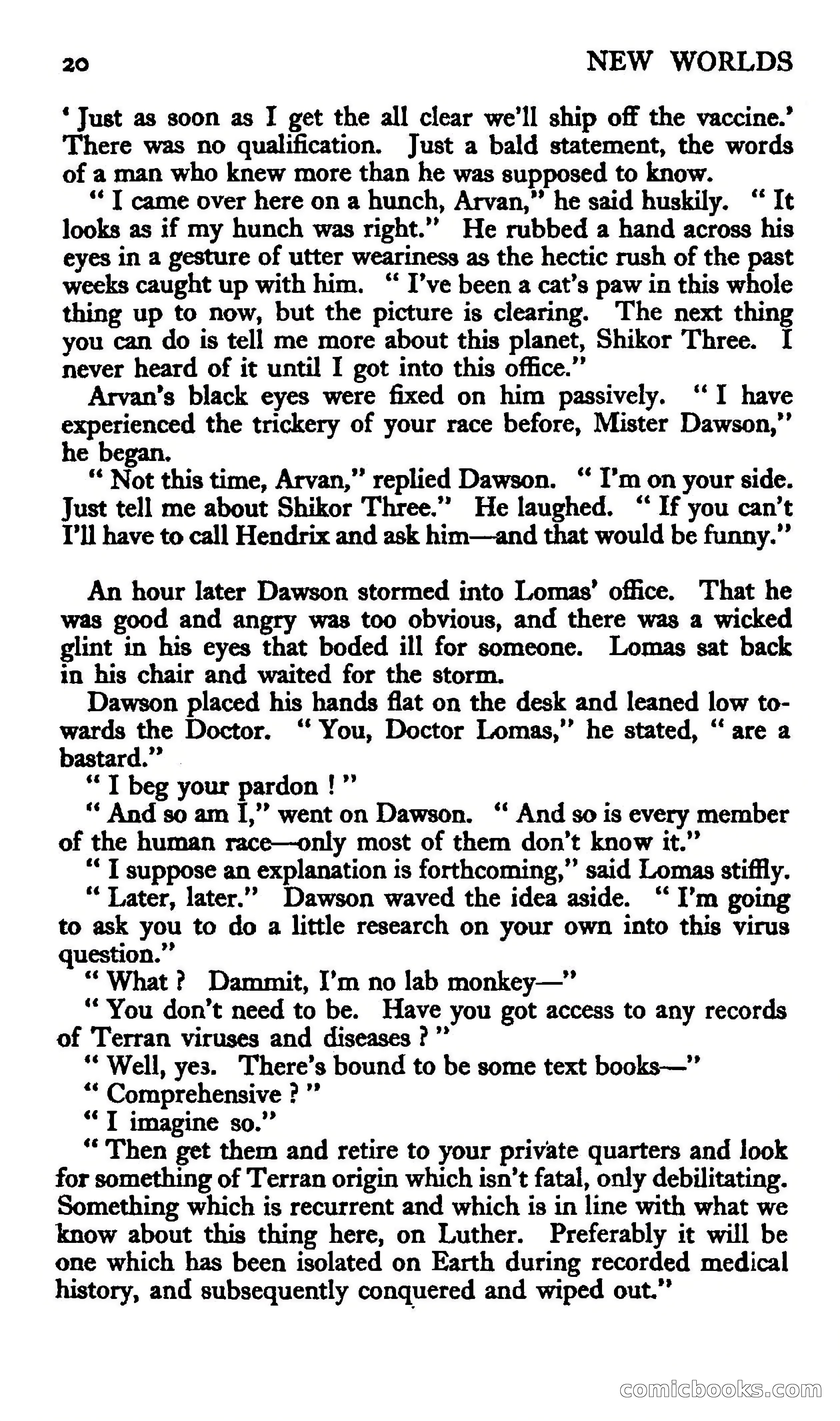 New Worlds Science Fiction #59, Volume 20 — page 22 of 132