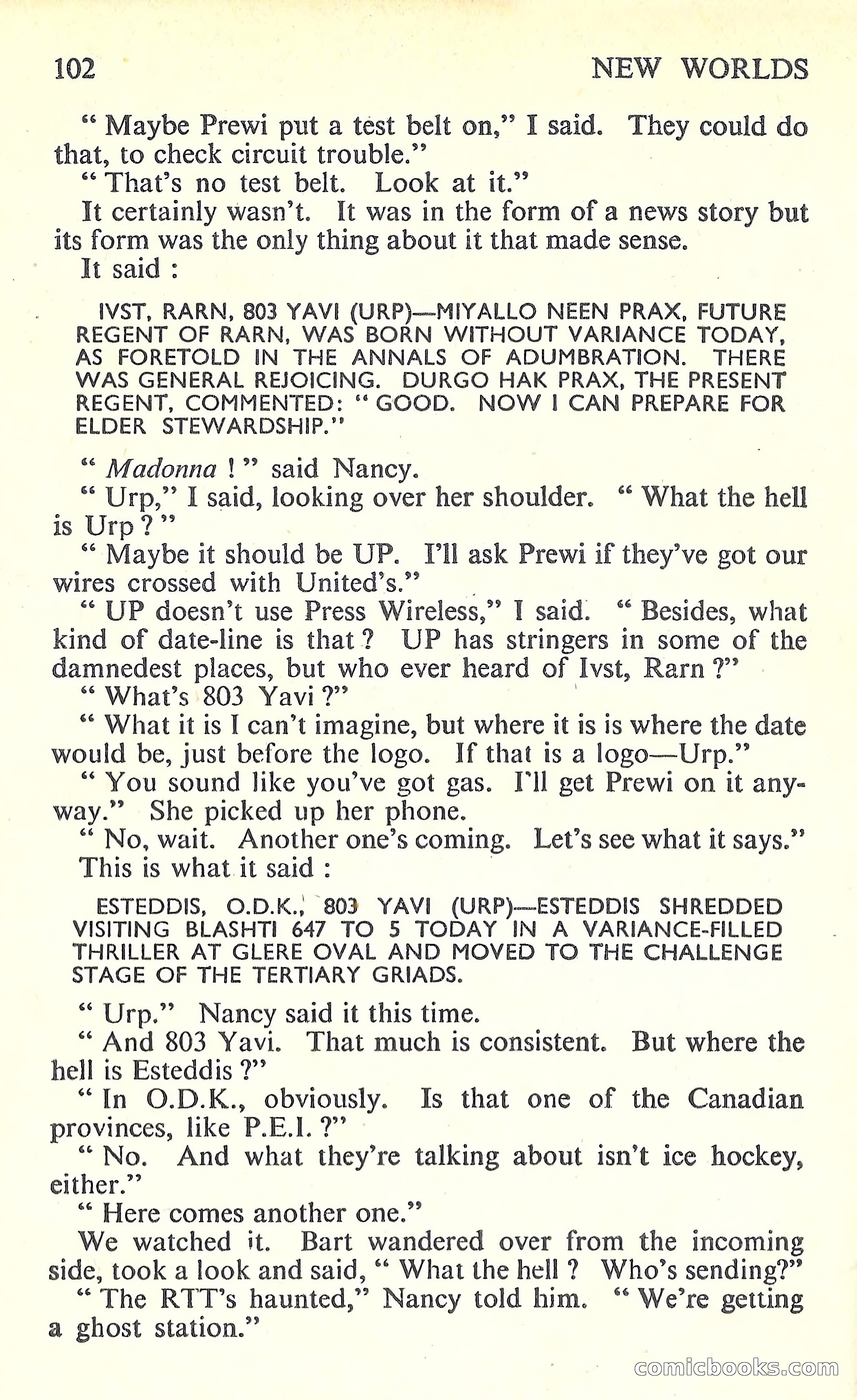 New Worlds Science Fiction #61 — page 104 of 132
