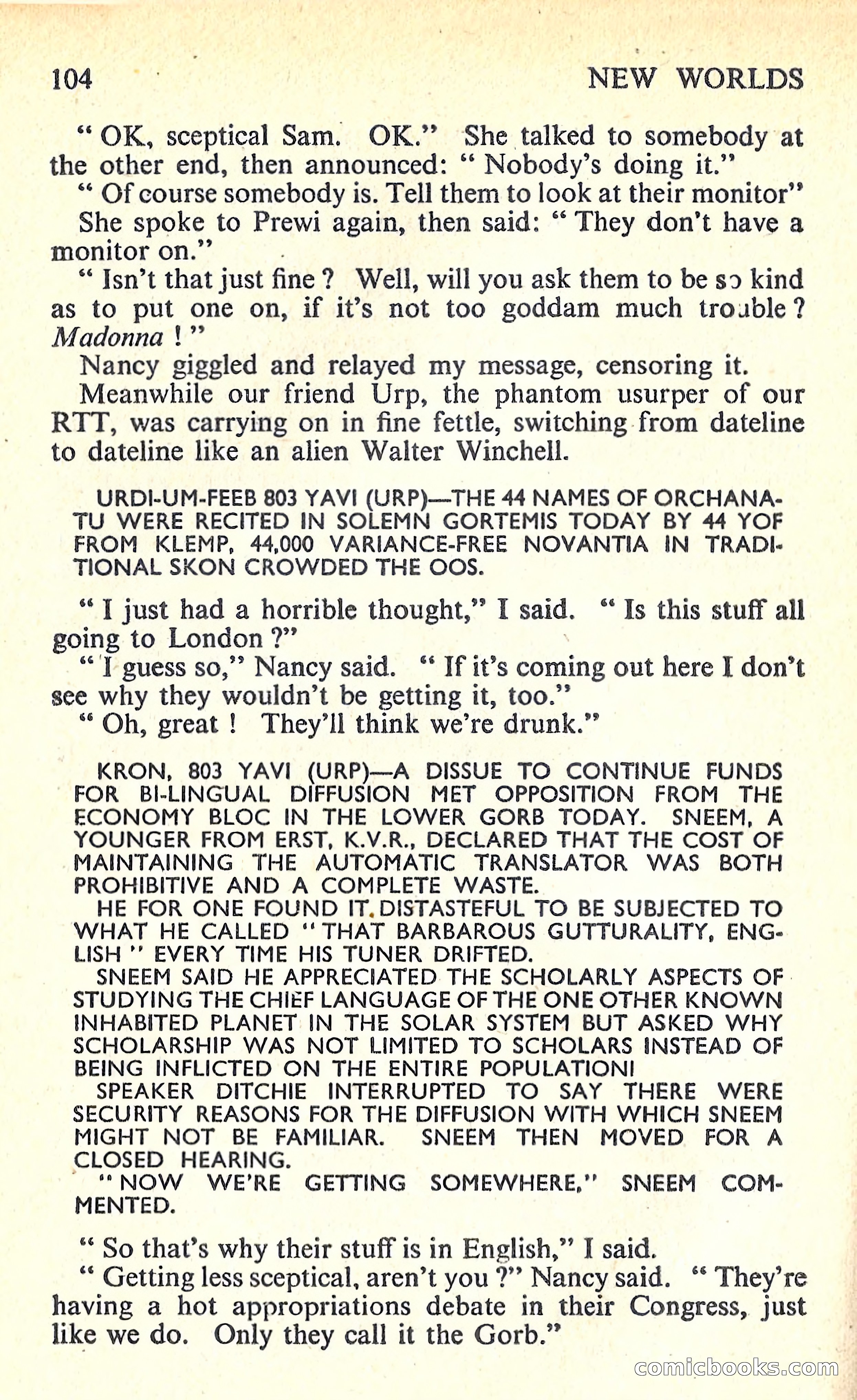 New Worlds Science Fiction #61 — page 106 of 132